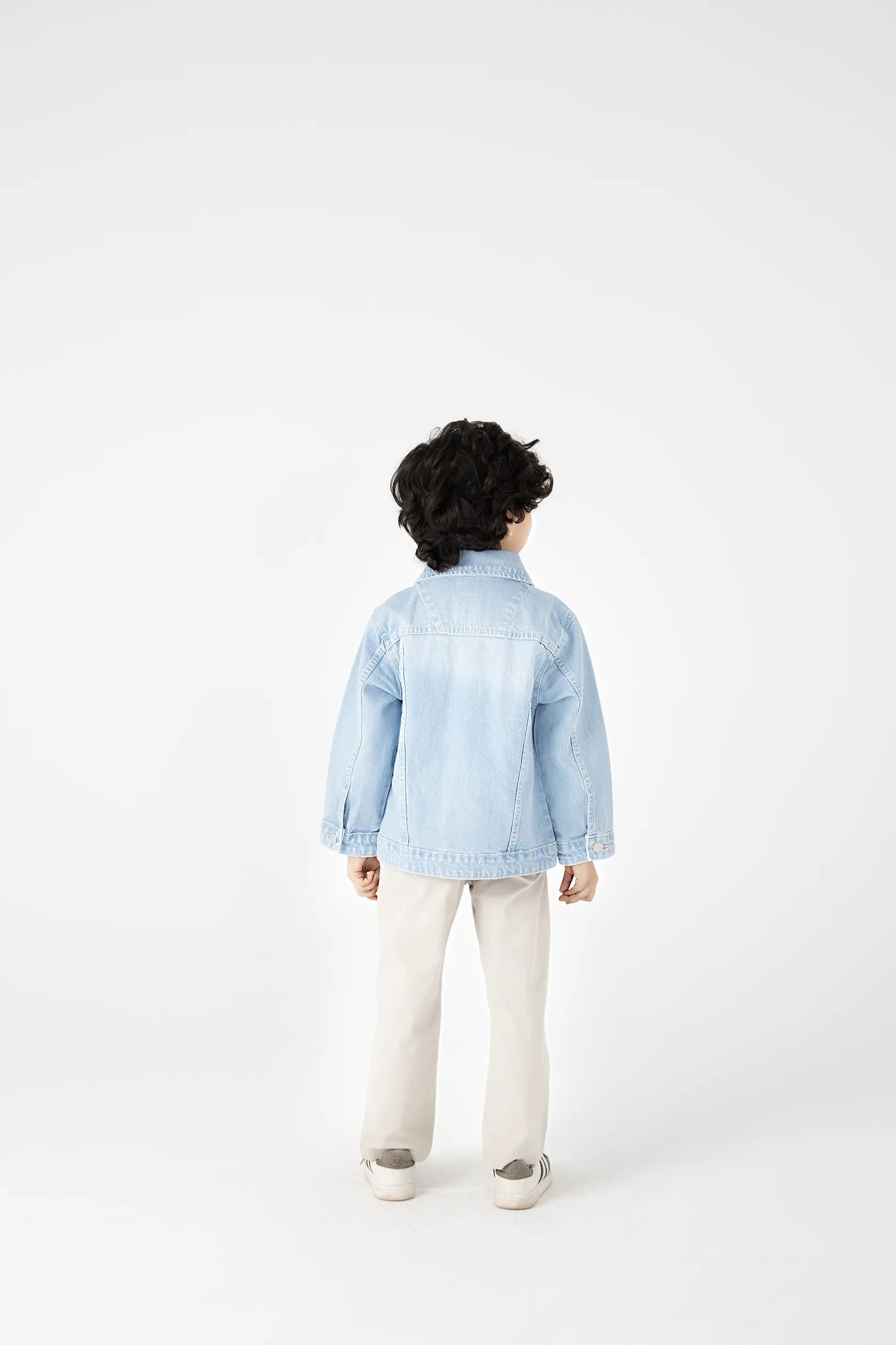 Boys Faded Blue Denim Jacket