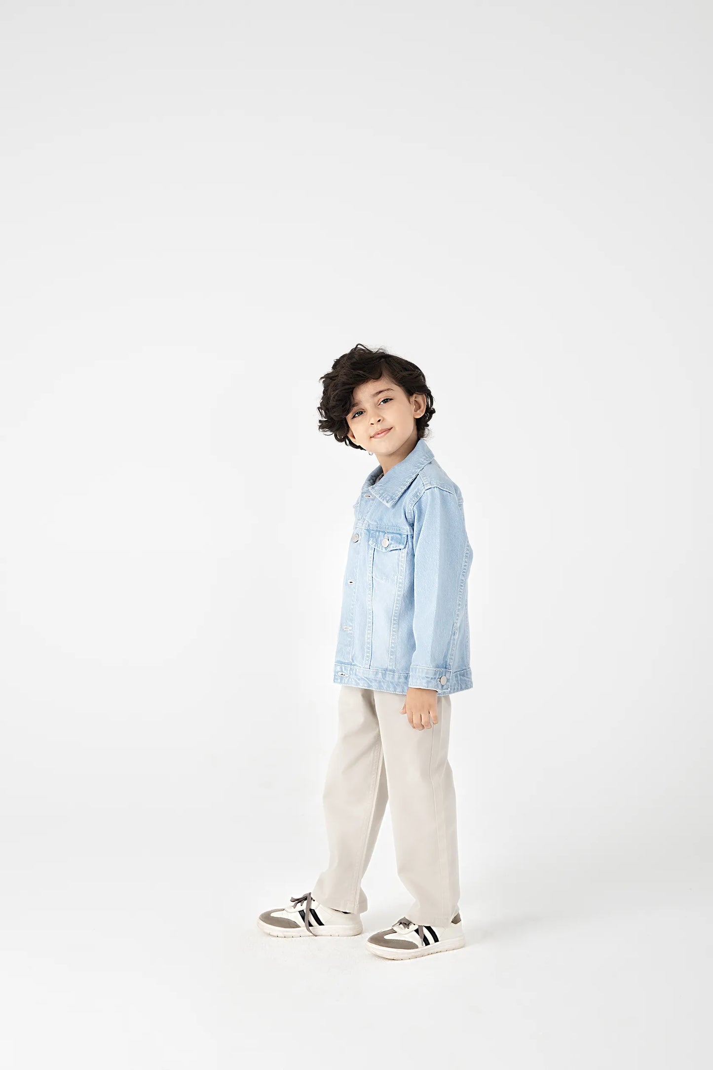 Boys Faded Blue Denim Jacket