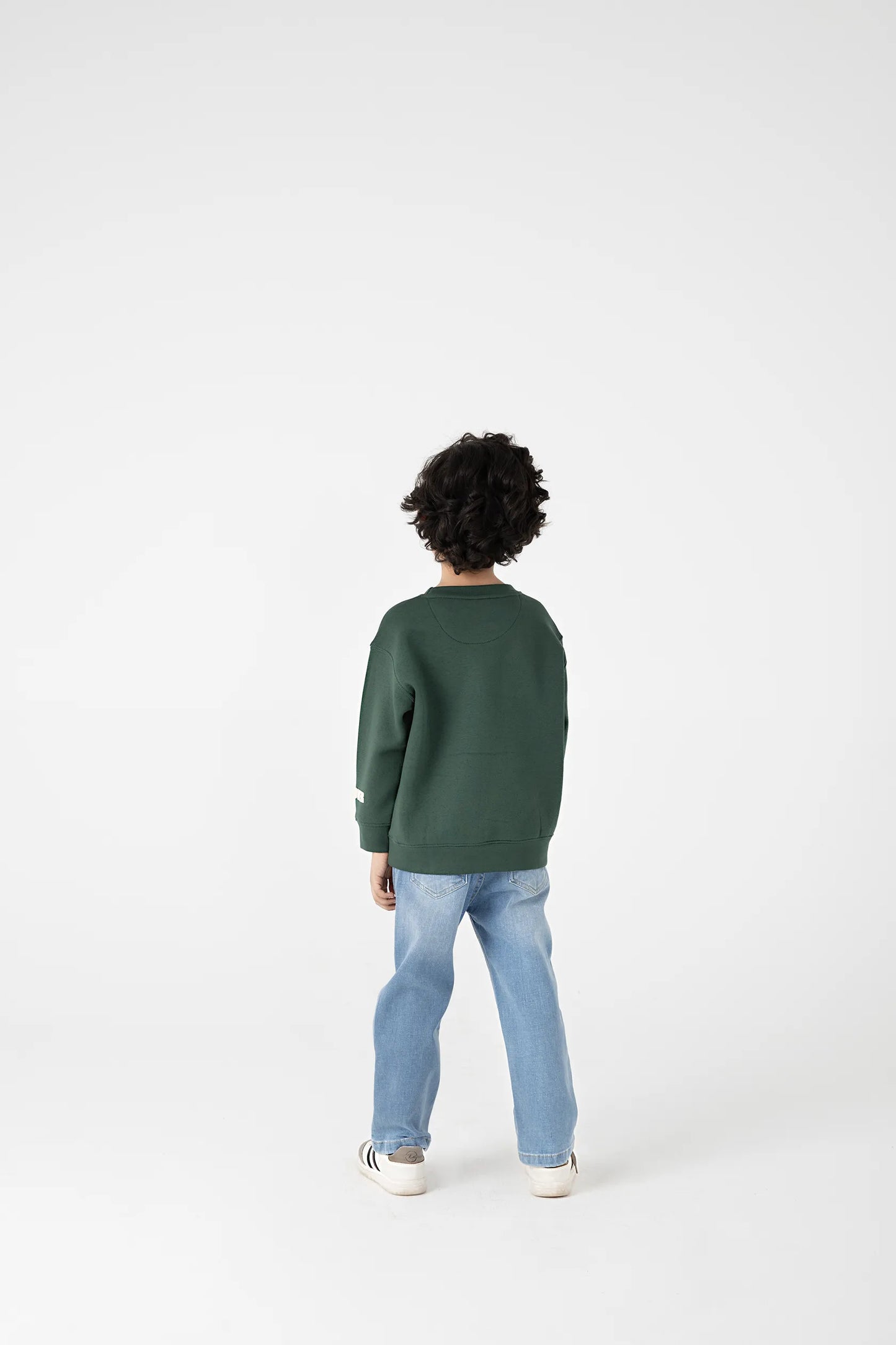 Boys Deep Green Fleece Sweatshirt