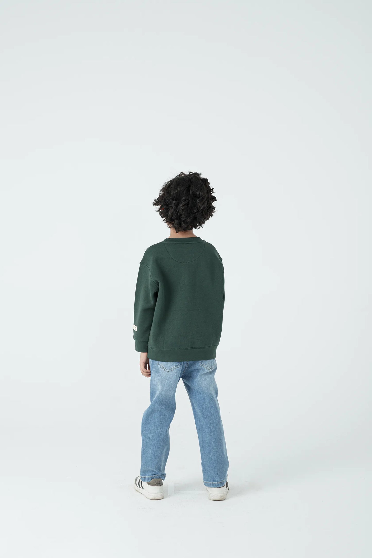 Boys Deep Green Fleece Sweatshirt
