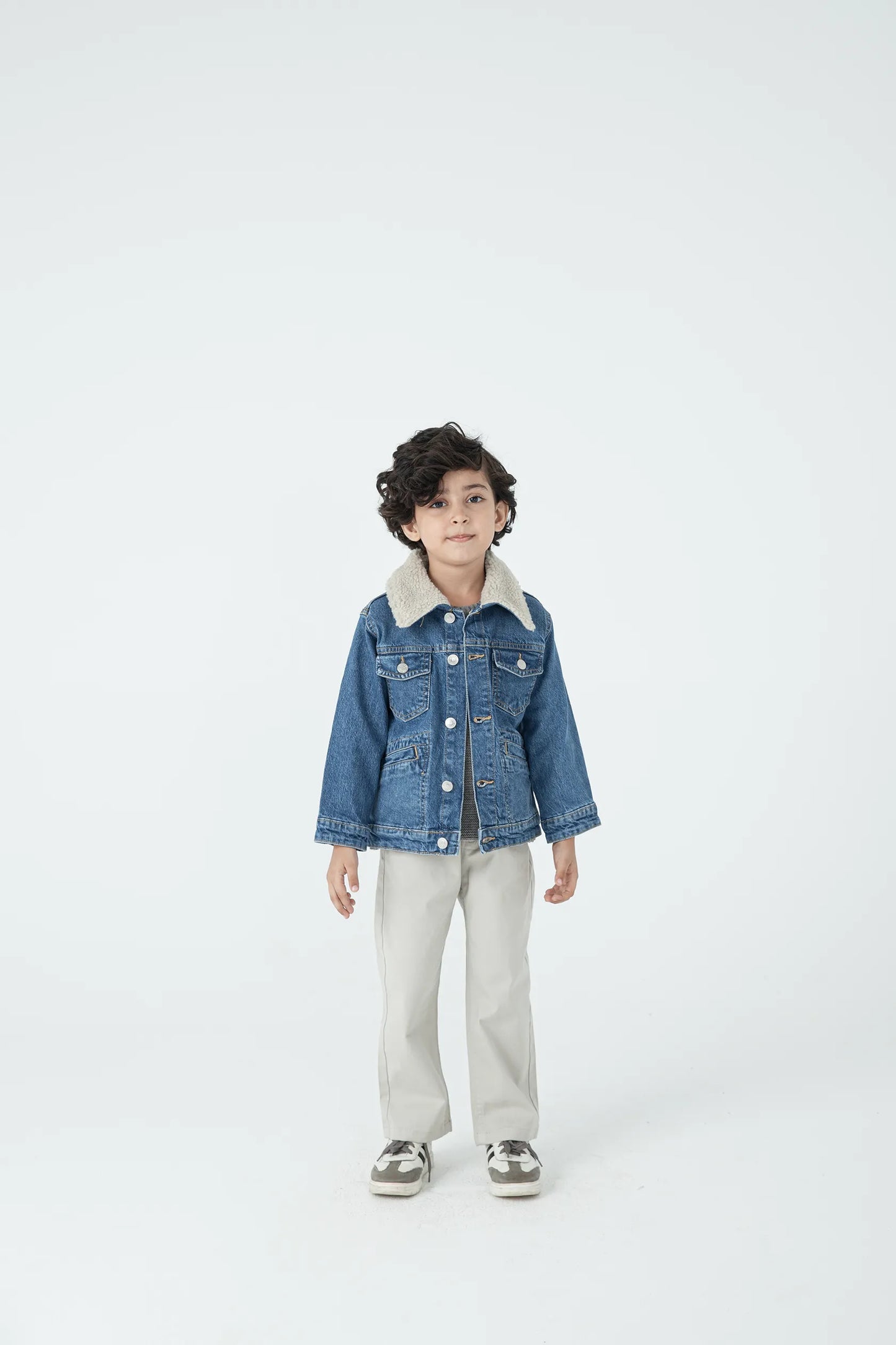 Urban Boys' Sherpa Denim Jacket