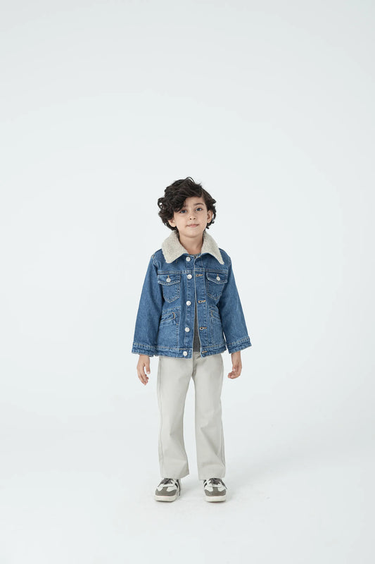 Urban Boys' Sherpa Denim Jacket