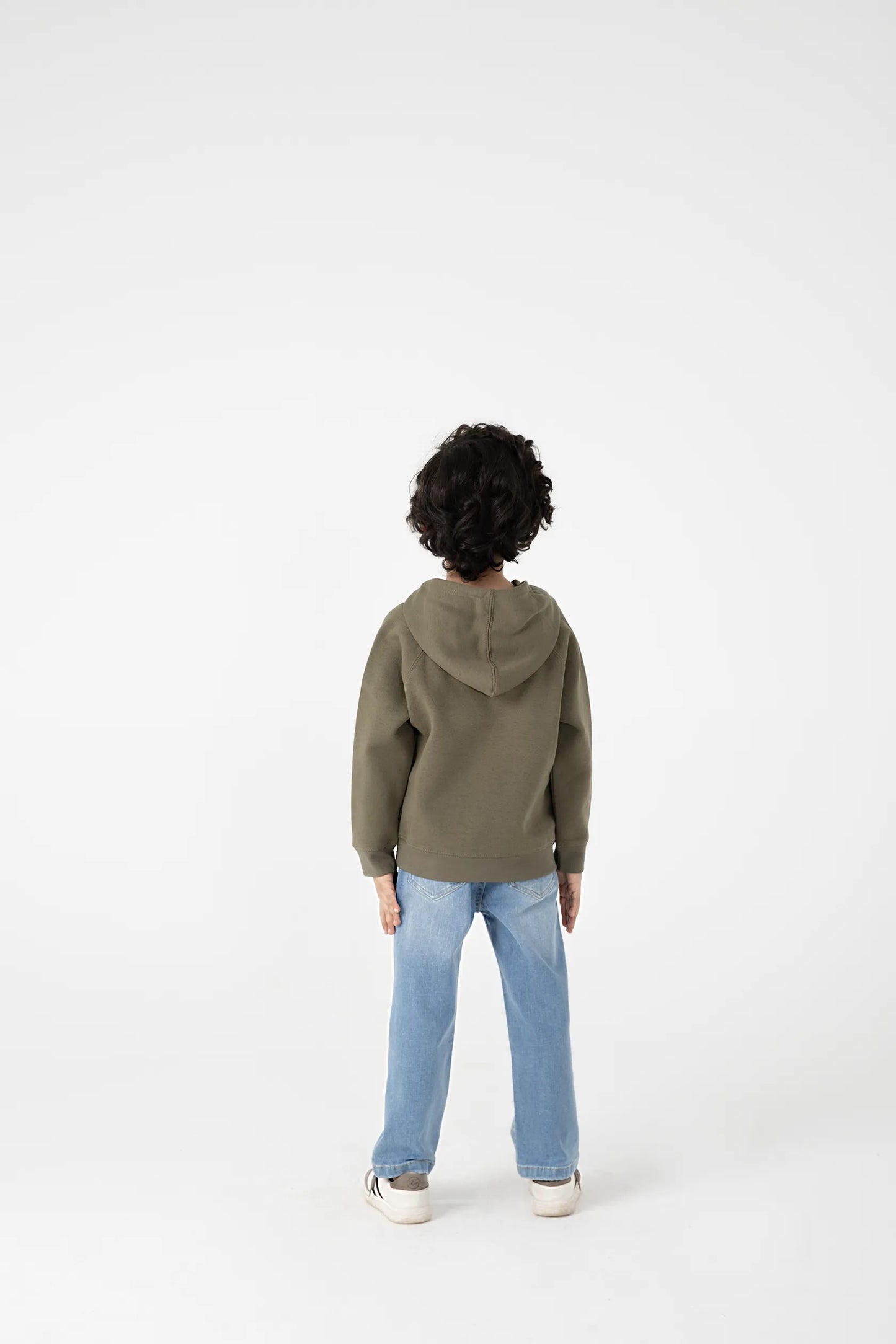 Boys Olive Skater Vibe Fleece Hoodie