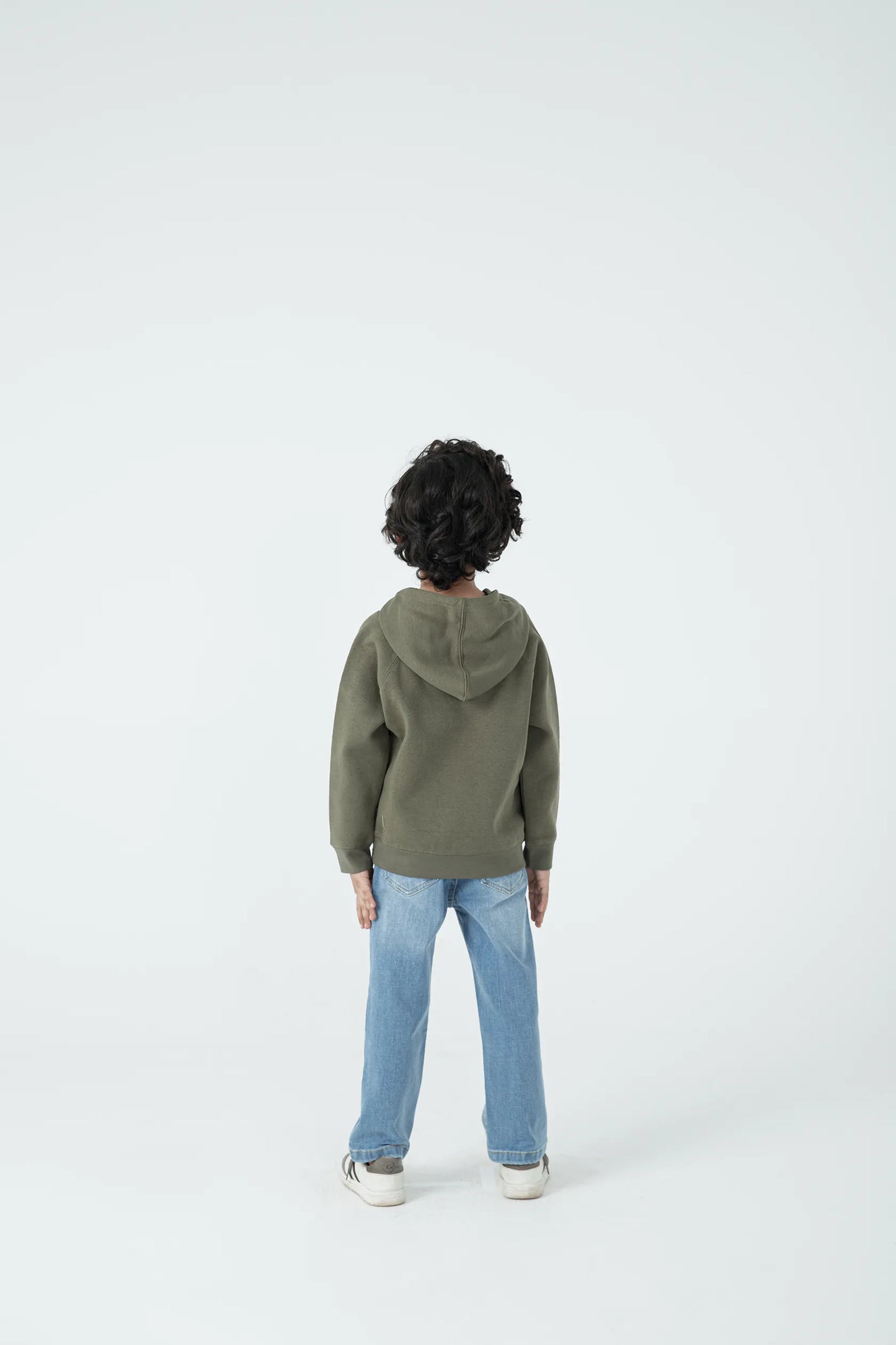 Boys Olive Skater Vibe Fleece Hoodie