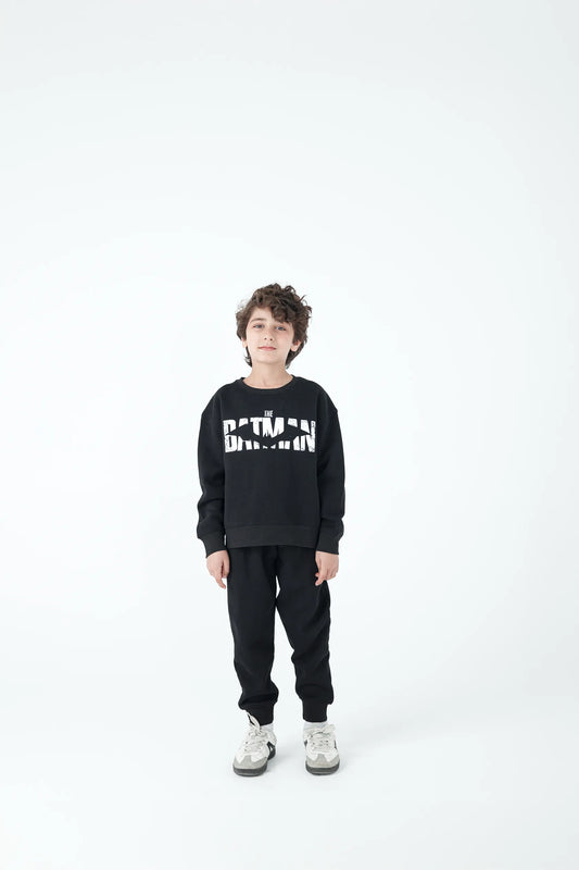 Boys Black Batman Fleece Co-Ord Set