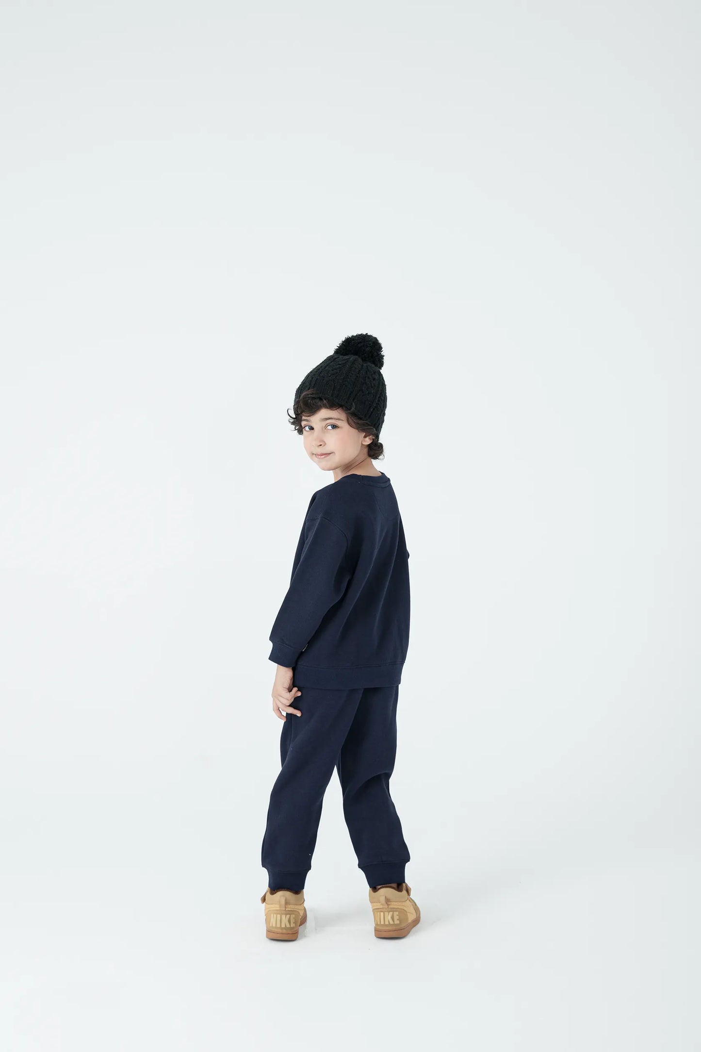 Navy Fleece Boys Graphic Co-Ord Set