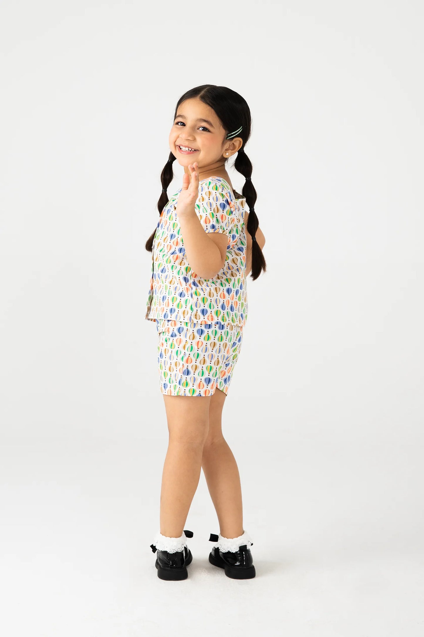 Balloon Printed Cotton Duo Set