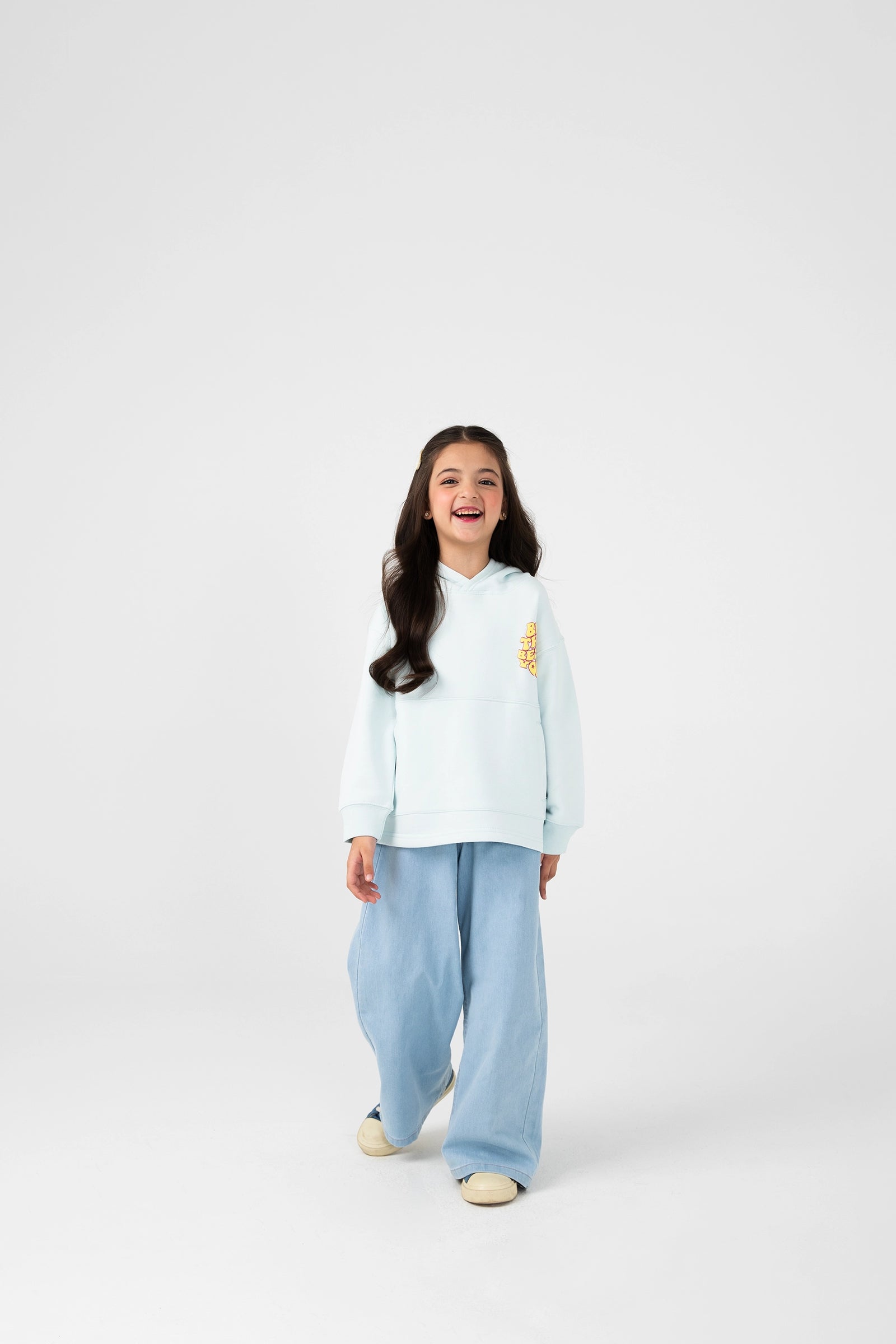 Girls Sky Fleece Pullover Hoodie
