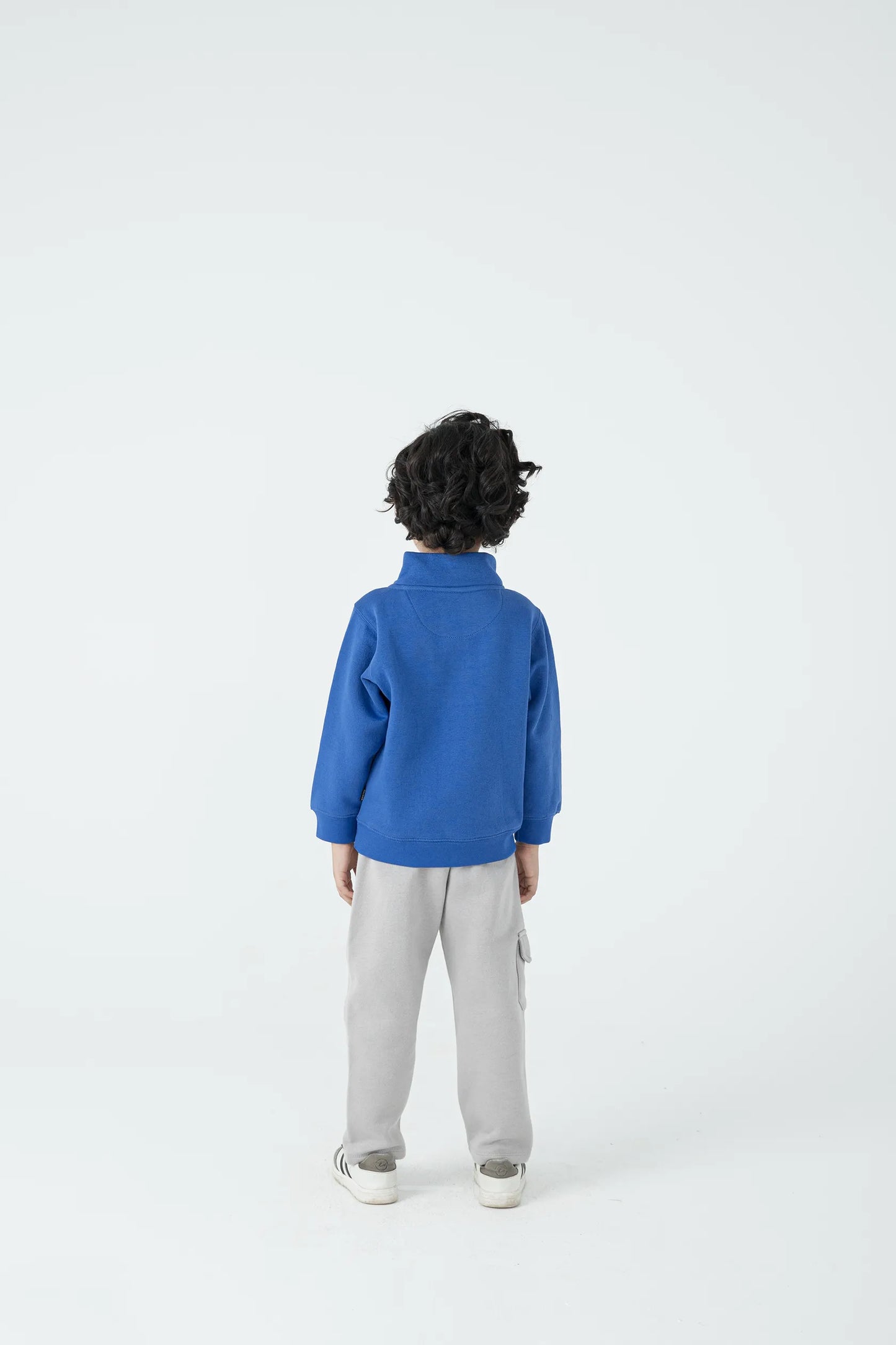 Boys Royal Blue Mock Neck