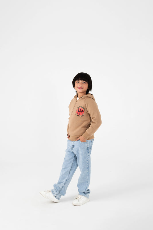 Boys Streetball Fleece Raglan Hoodie