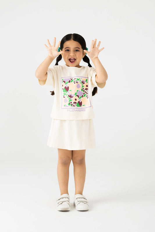 Girls Gentle Petal Jersey Co-ord Set