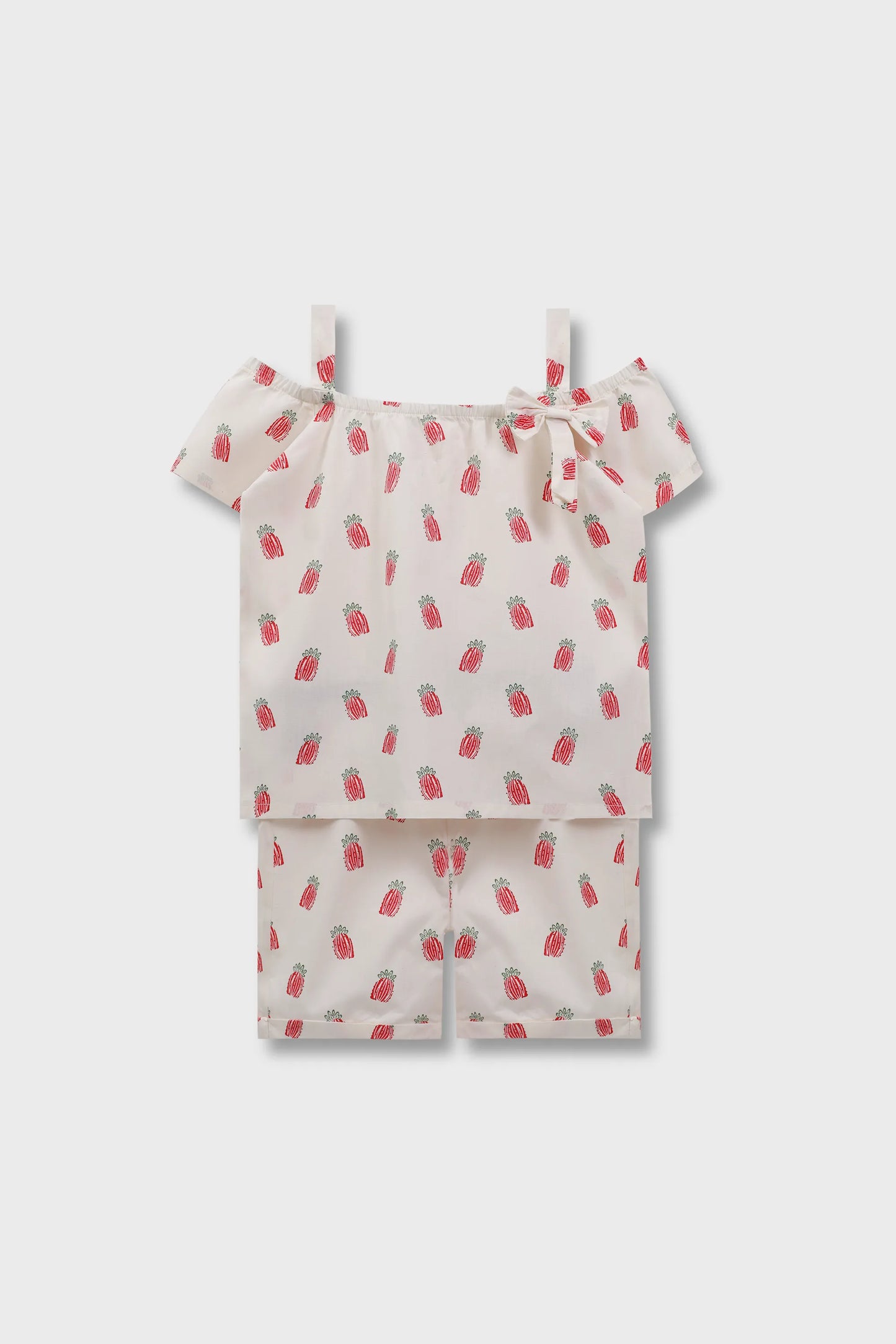 Red Fruit Fiesta Dress Set