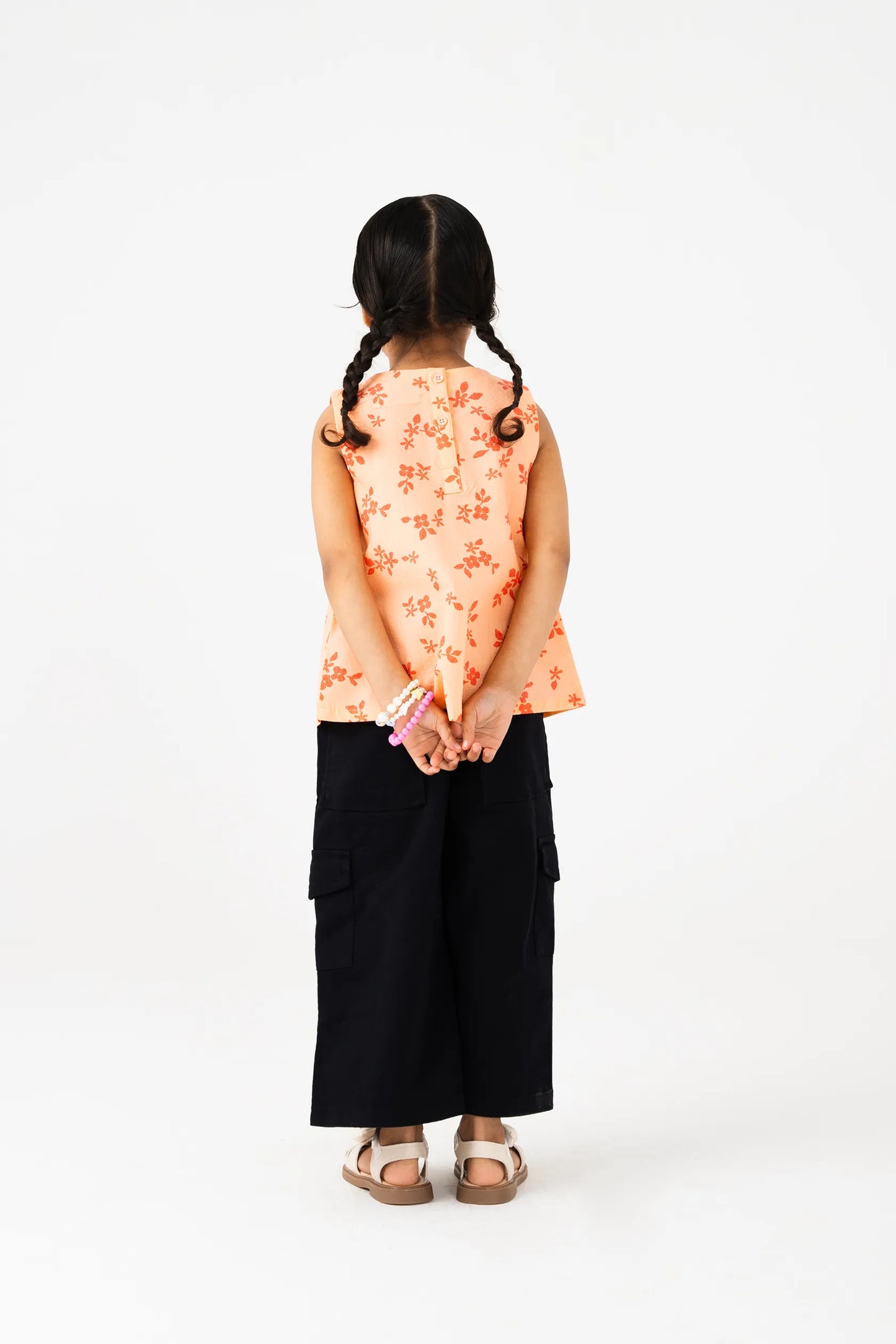 Tropical Peach Cotton Top
