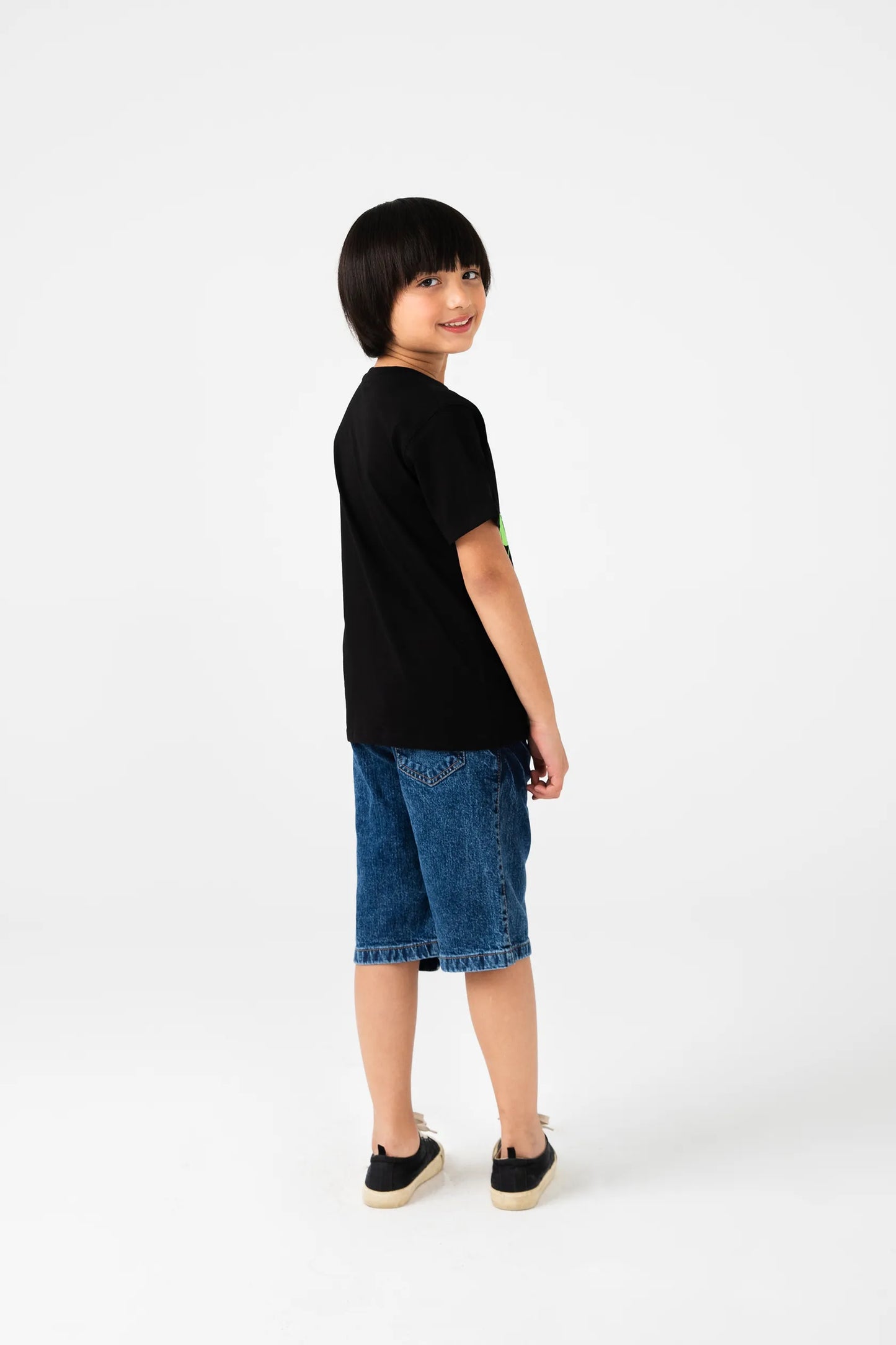 Boys Black Hulk Graphic Tee