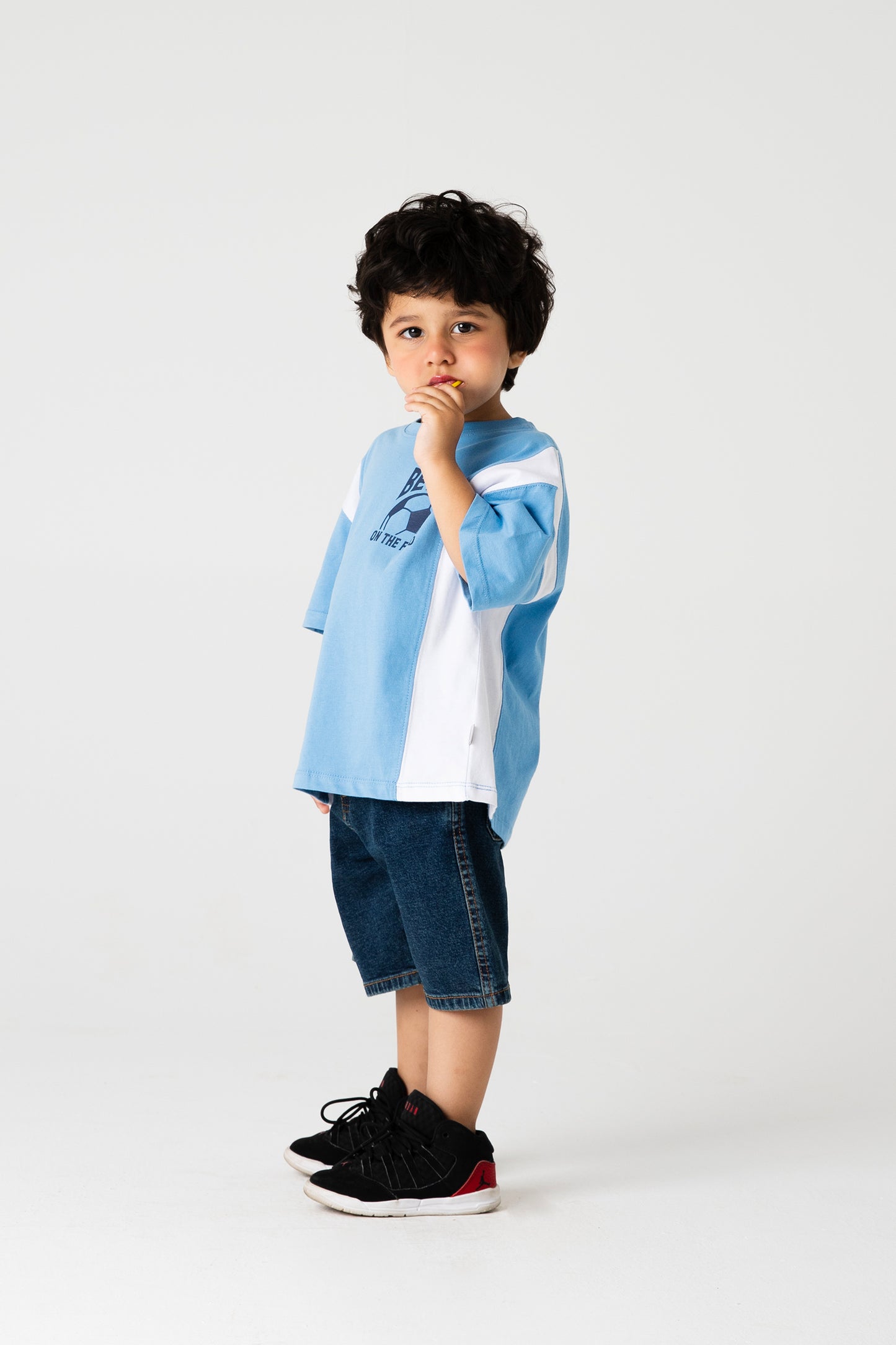 Boys Football Field Drop Tee