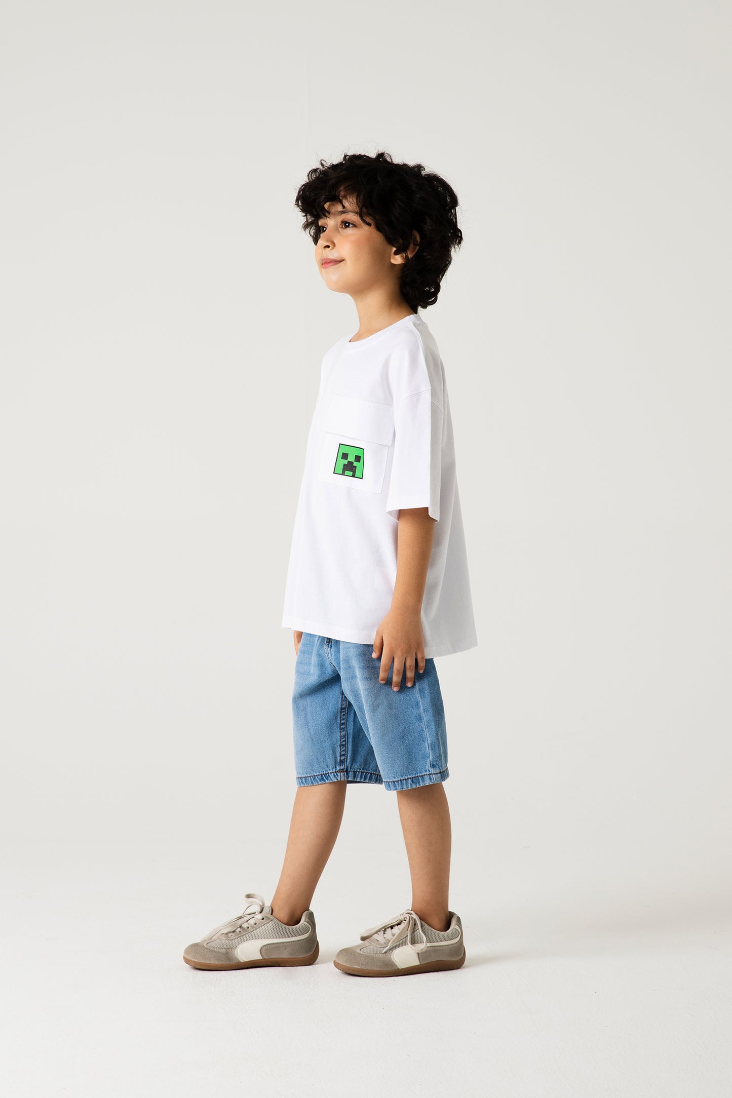 Boys Minecraft Drop Shoulder Tee