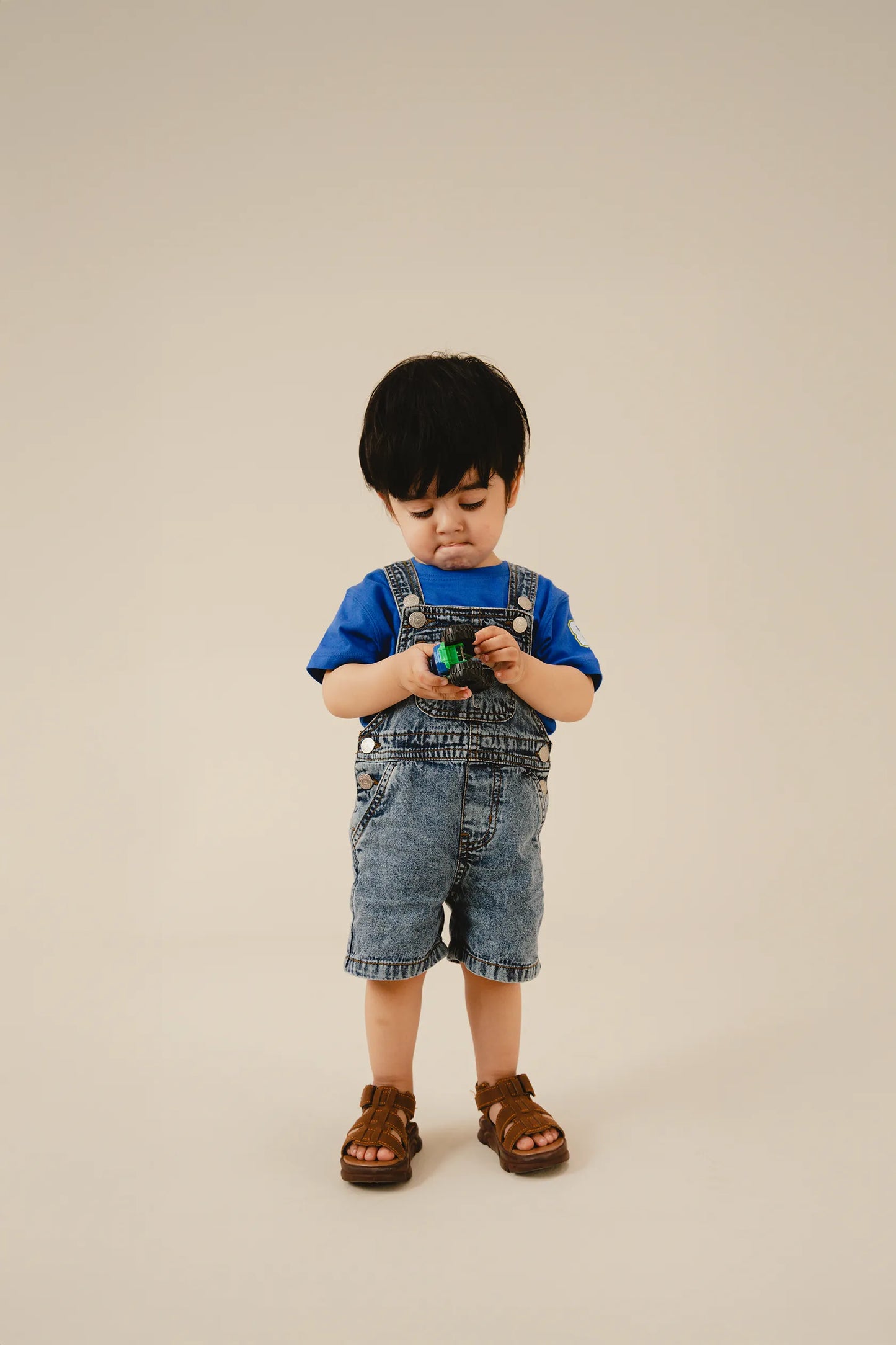 Boys Sky Playful Dungaree Set