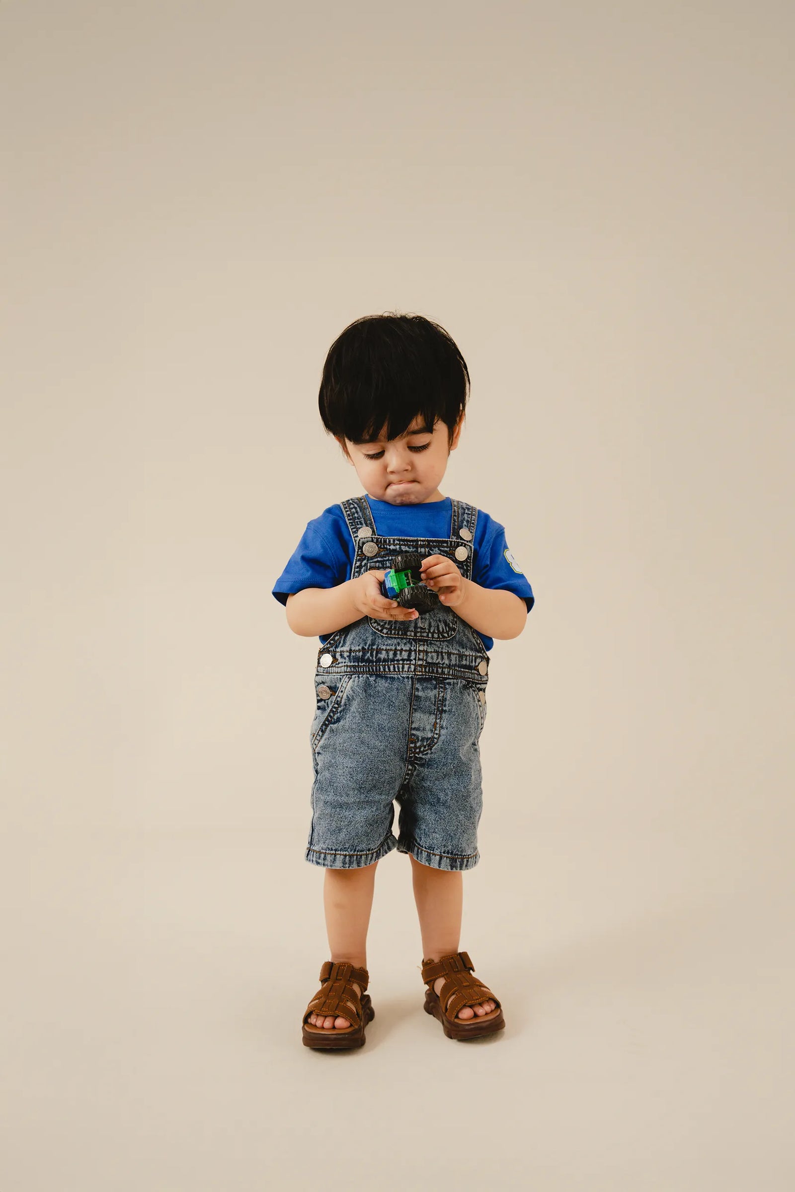 Boys Sky Playful Dungaree Set