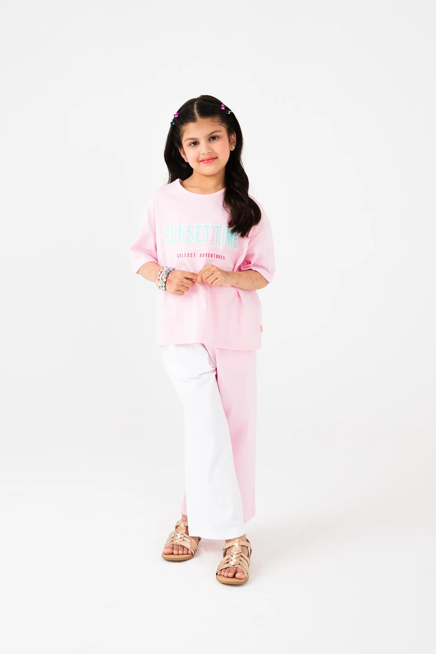 Pink Sunset Time Jersey Co-Ord Set