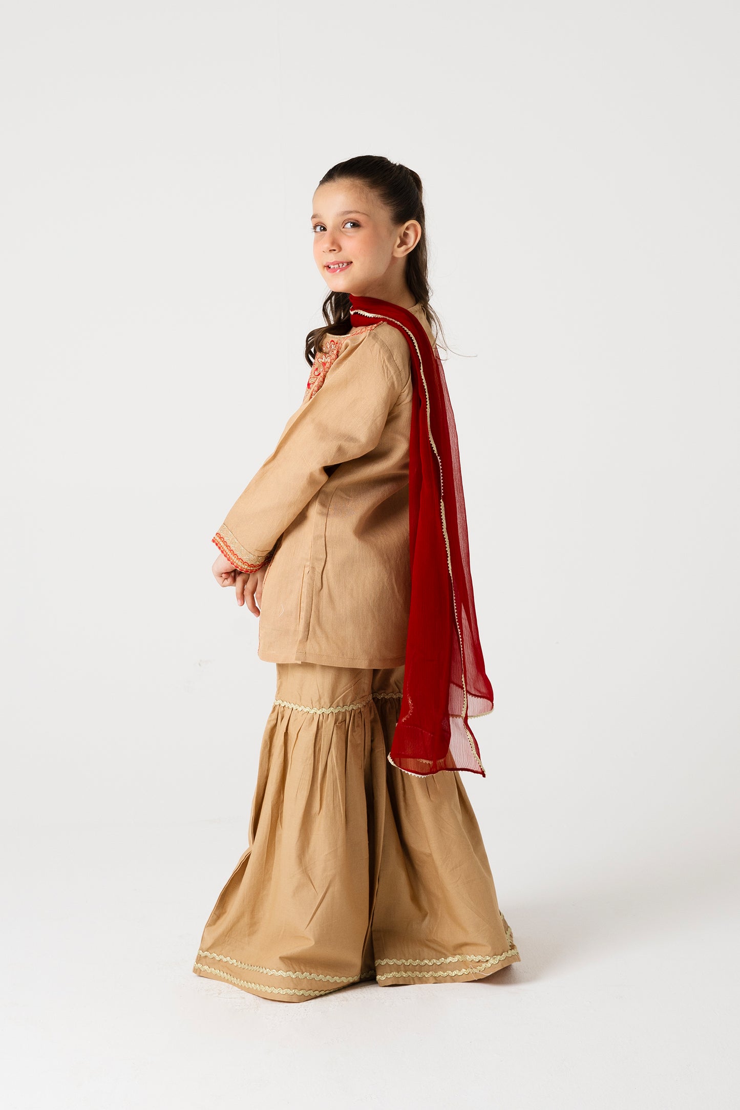Desert Rose Princess Gharara Set - 3pc
