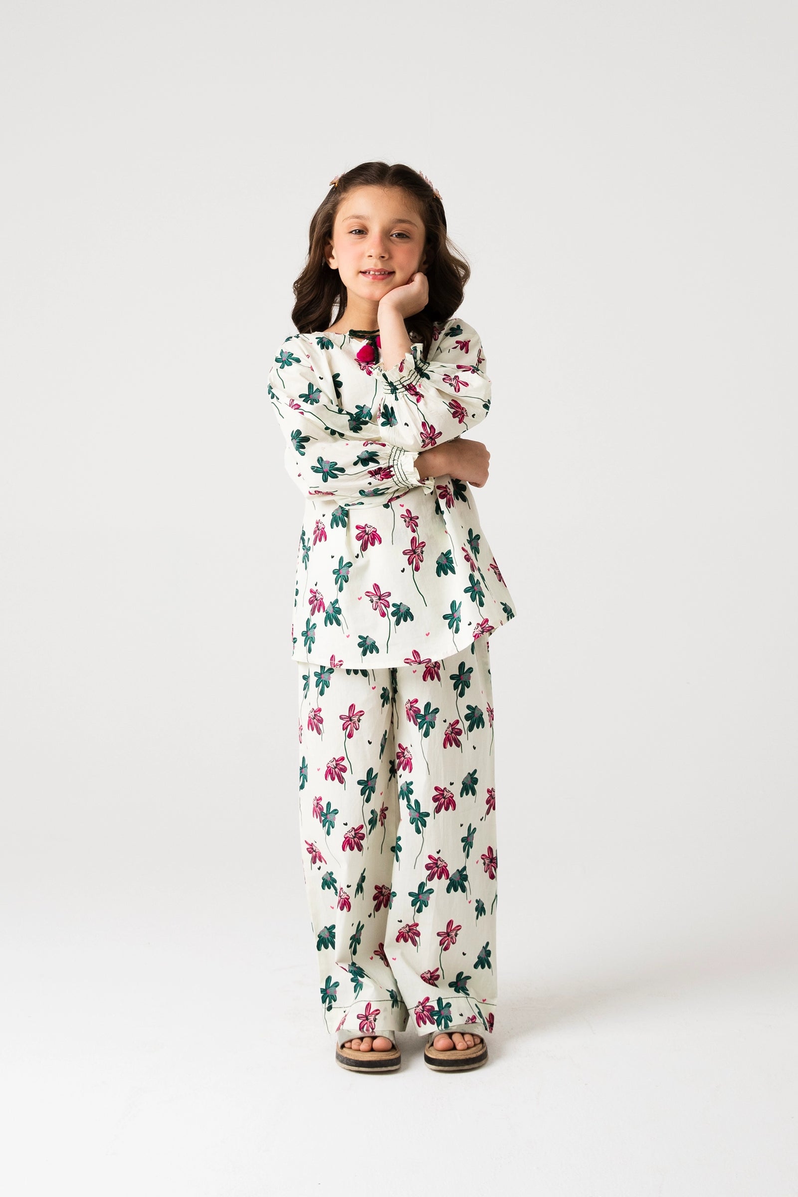 Meadow Pom Pom Cotton Co-ord Set