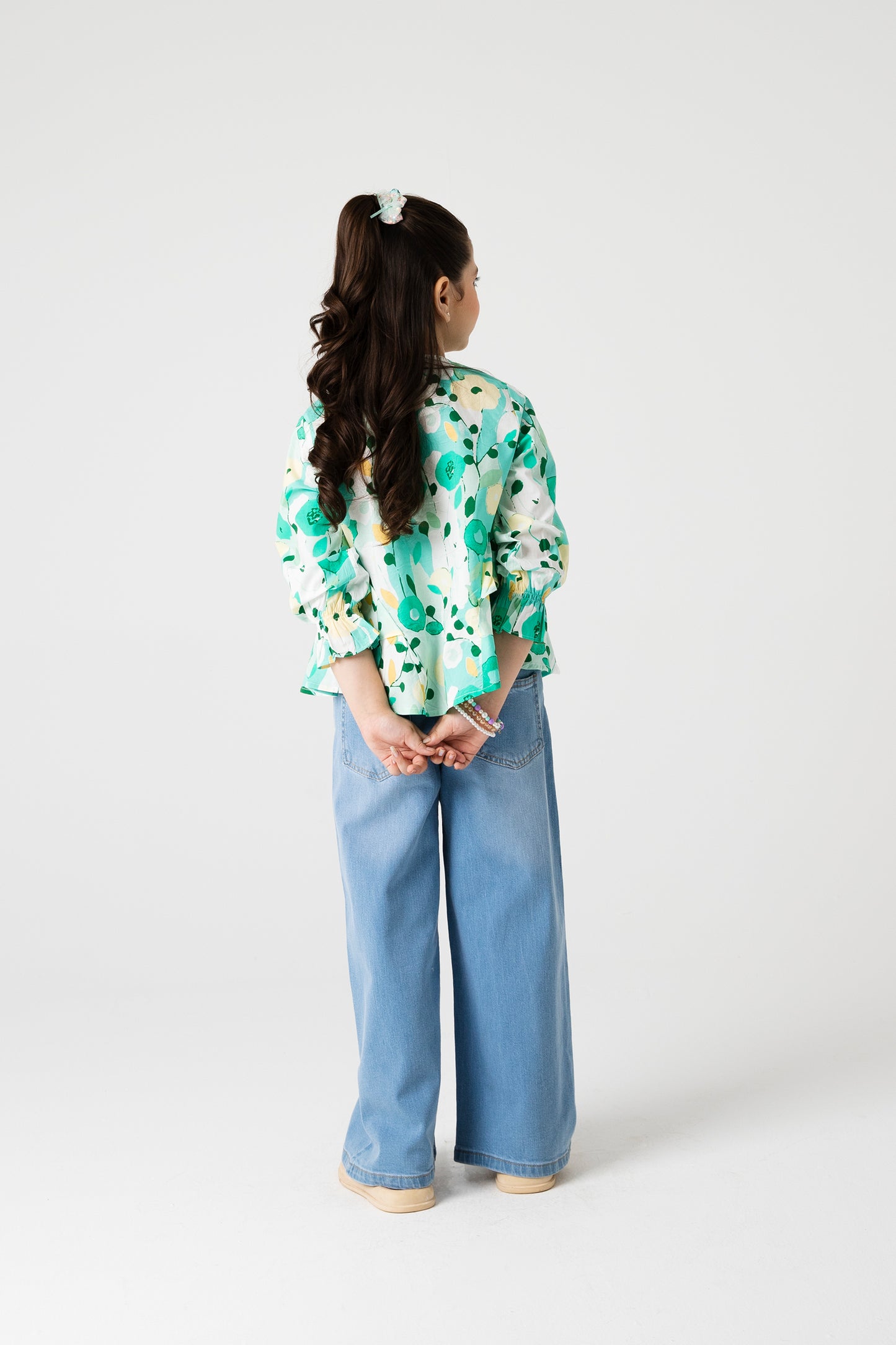 Verdant Whimsy Frill Top