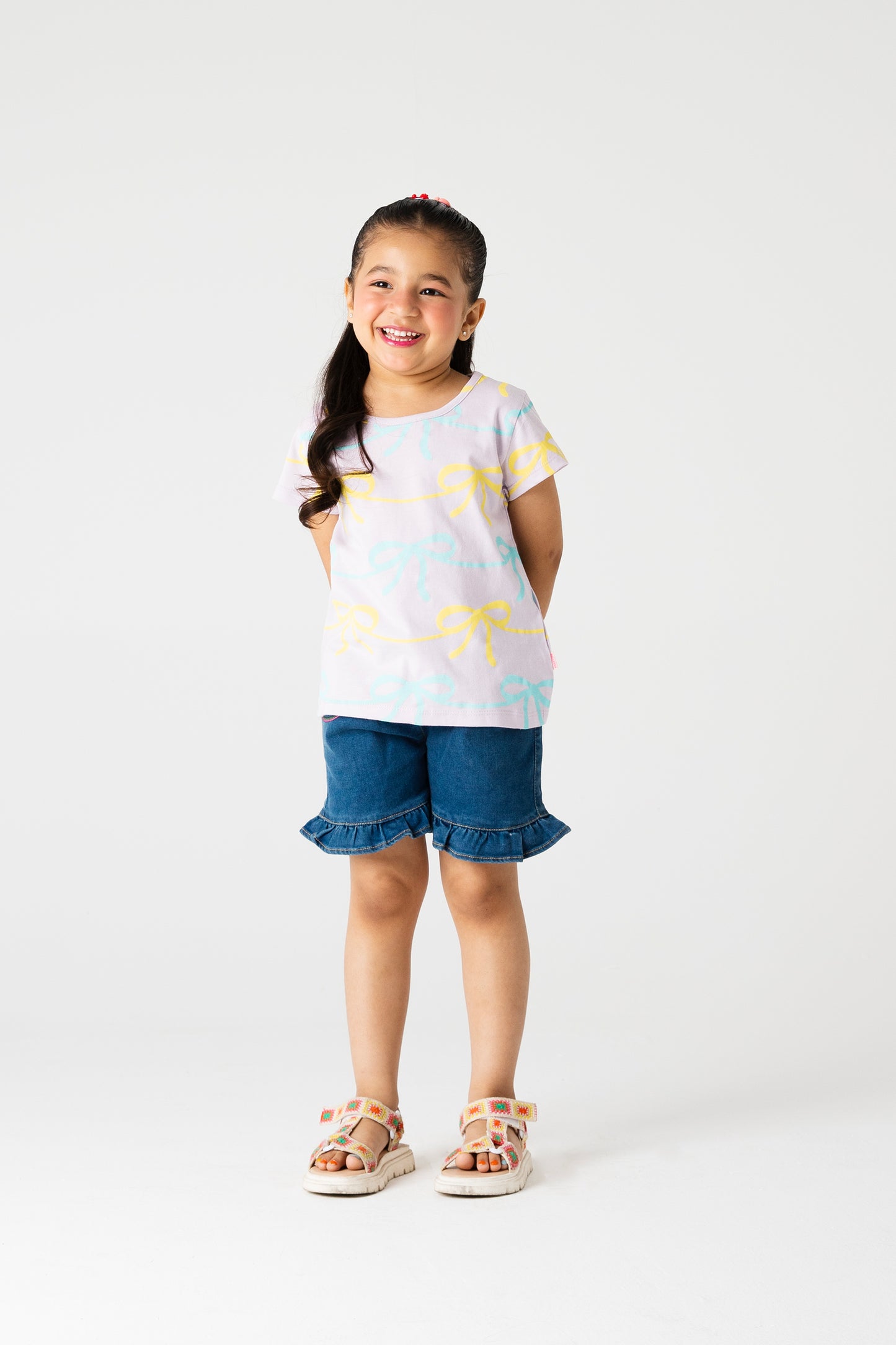 Girls Lilac Ribbon Lane T-shirt
