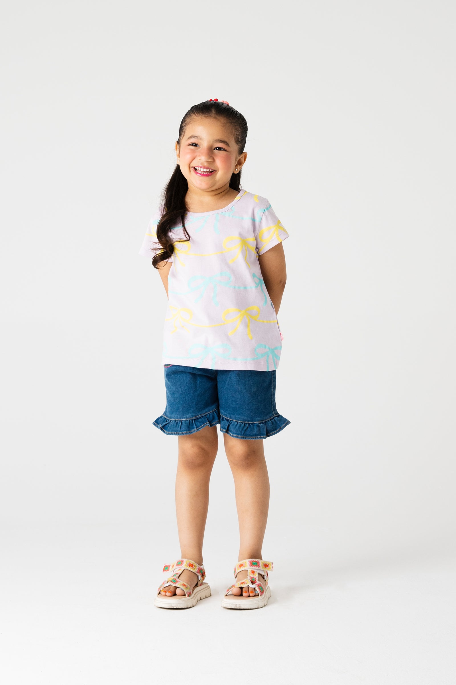 Girls Lilac Ribbon Lane T-shirt