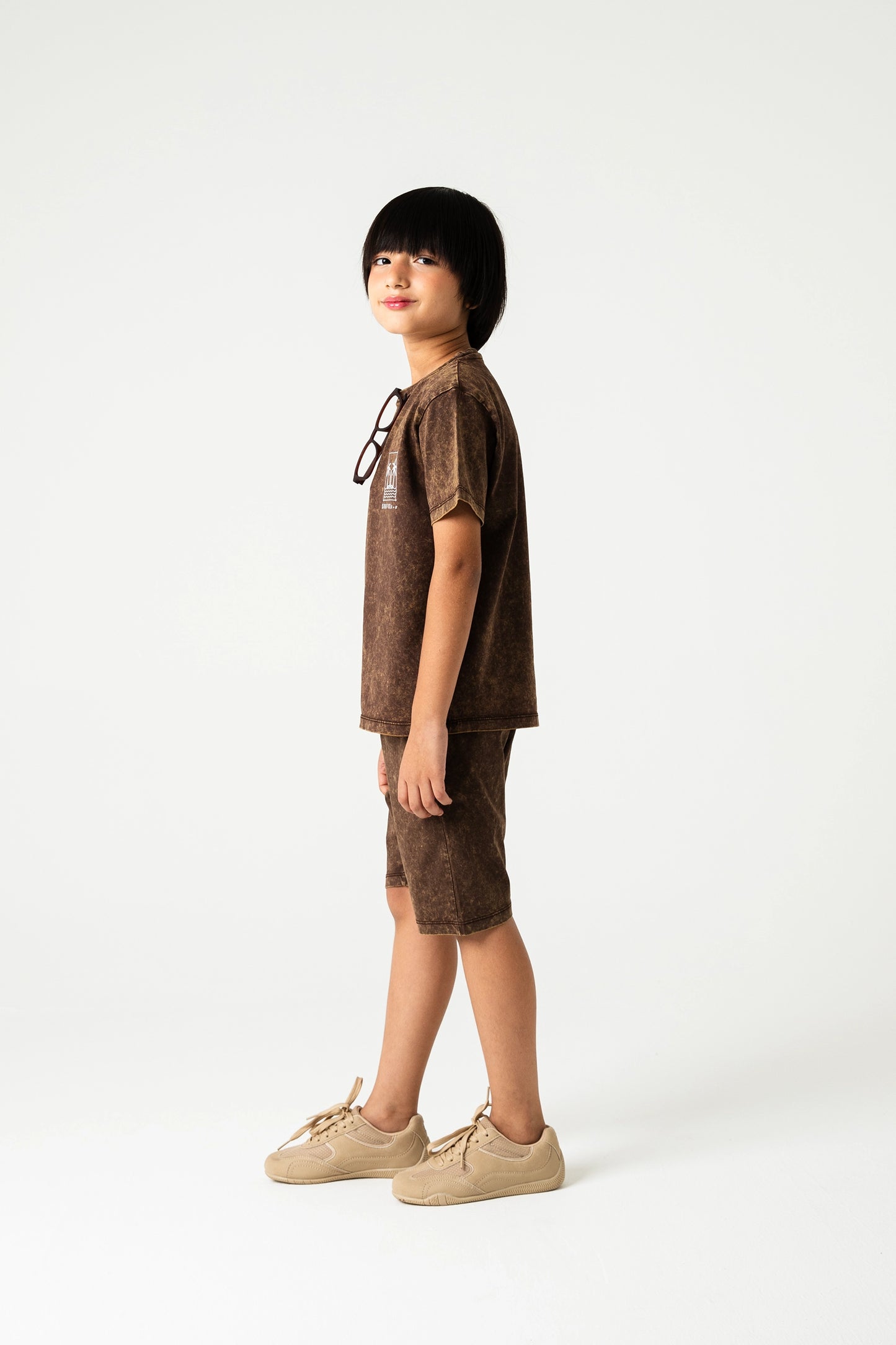 Boys Faded Brown Co-ord Set