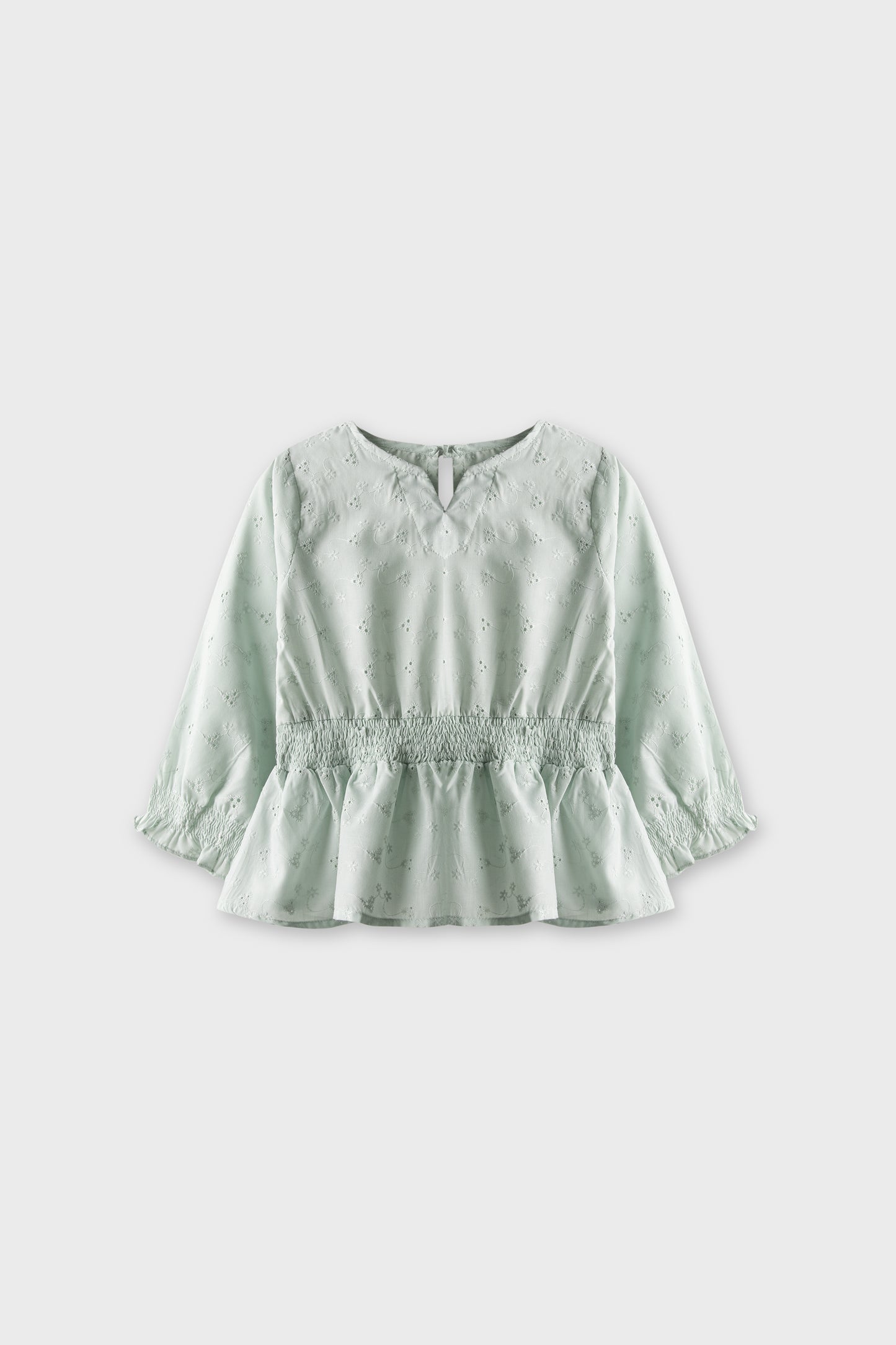 Soft Mint Peplum Top