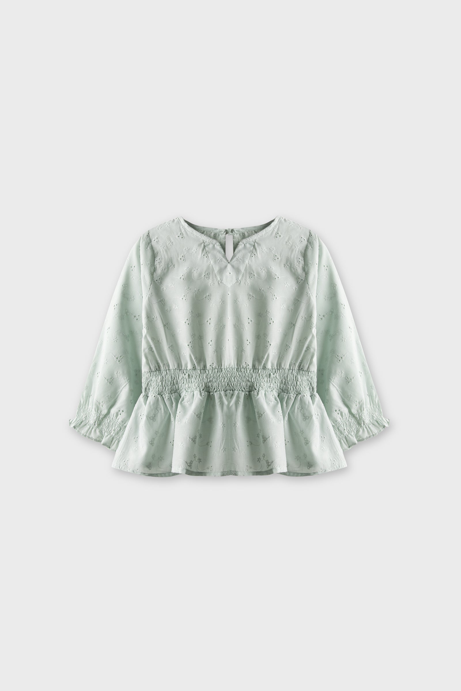 Soft Mint Peplum Top