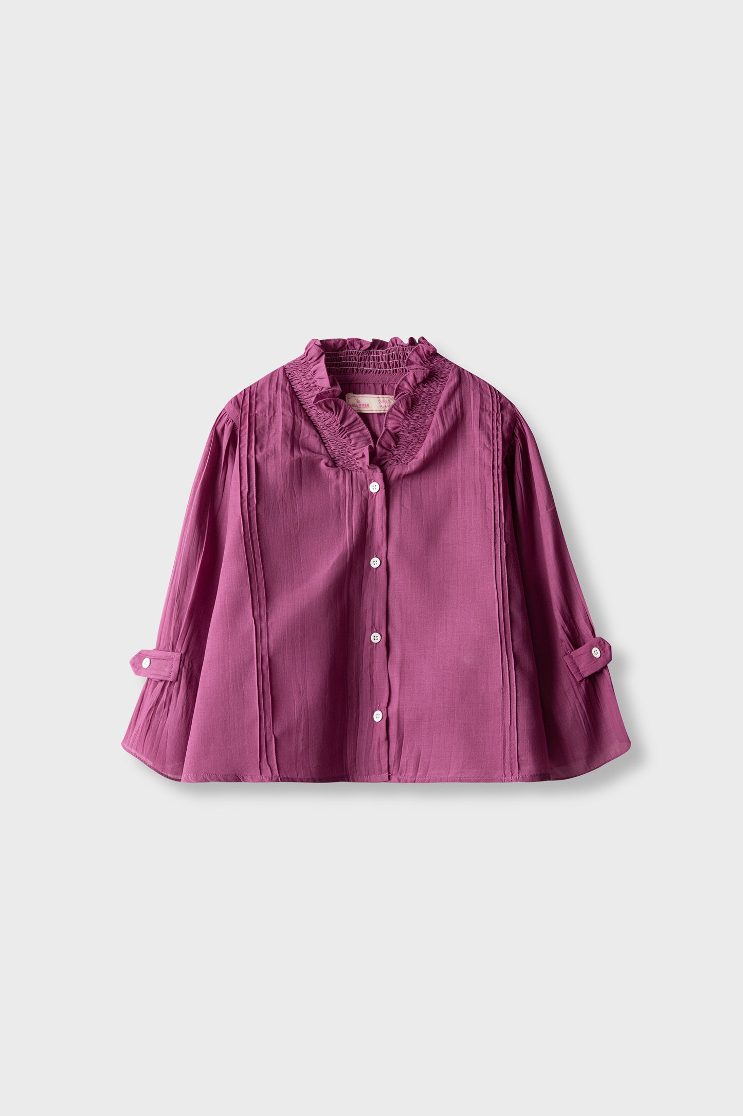 Solid Pink Frilly Cotton Top