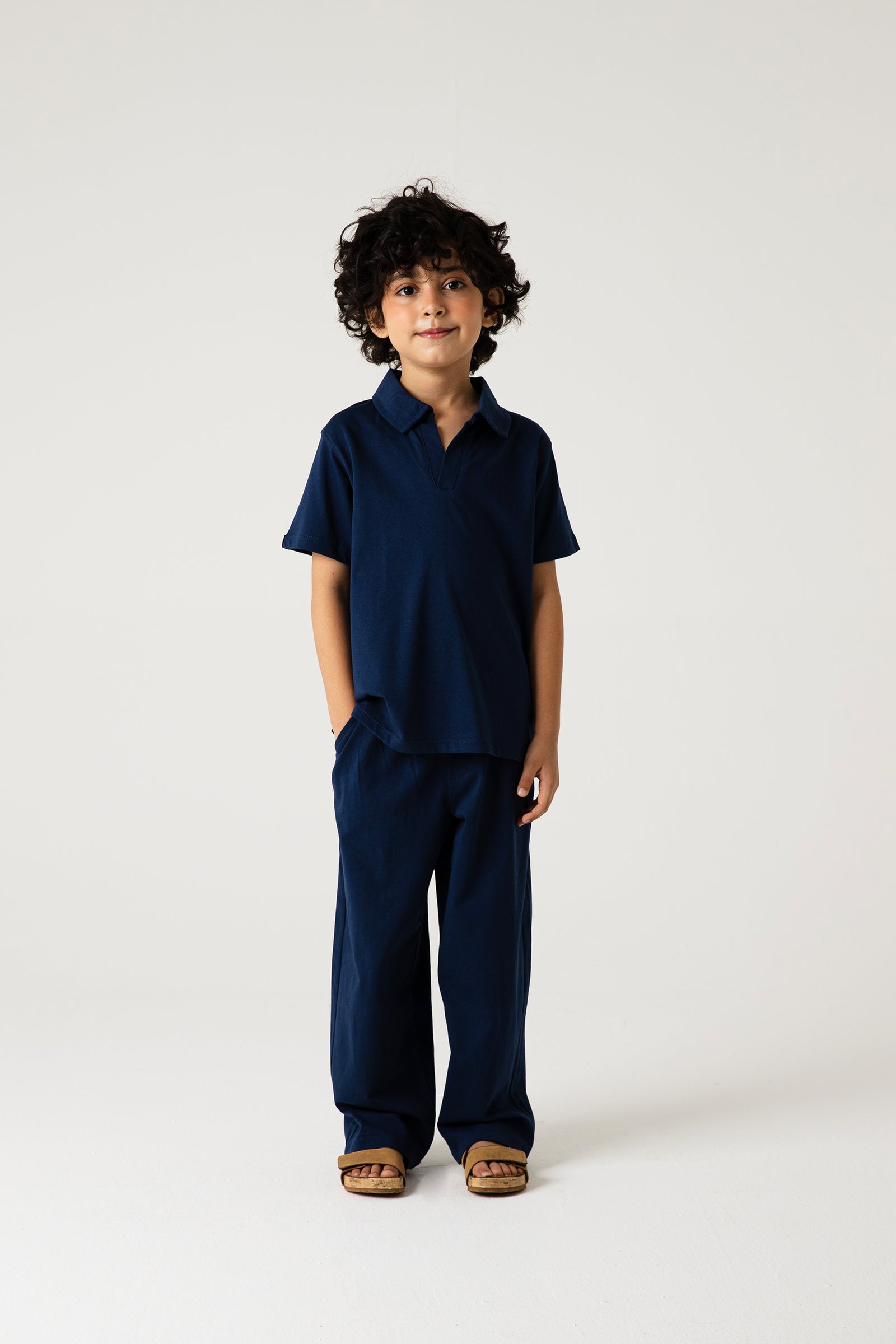 Mid Blue Jersey Co-ord Set