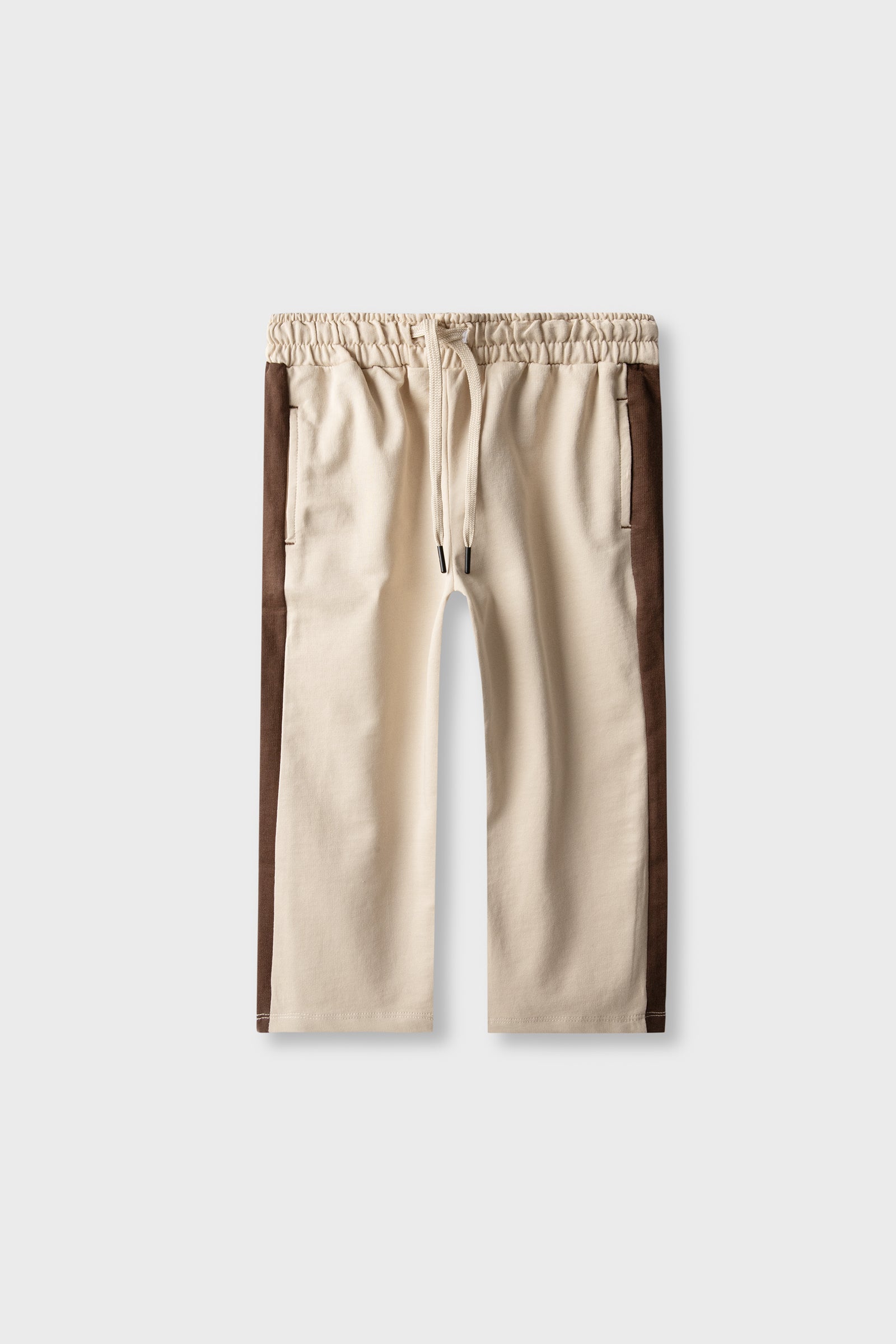 Boys Cocoa Side Panel Trouser