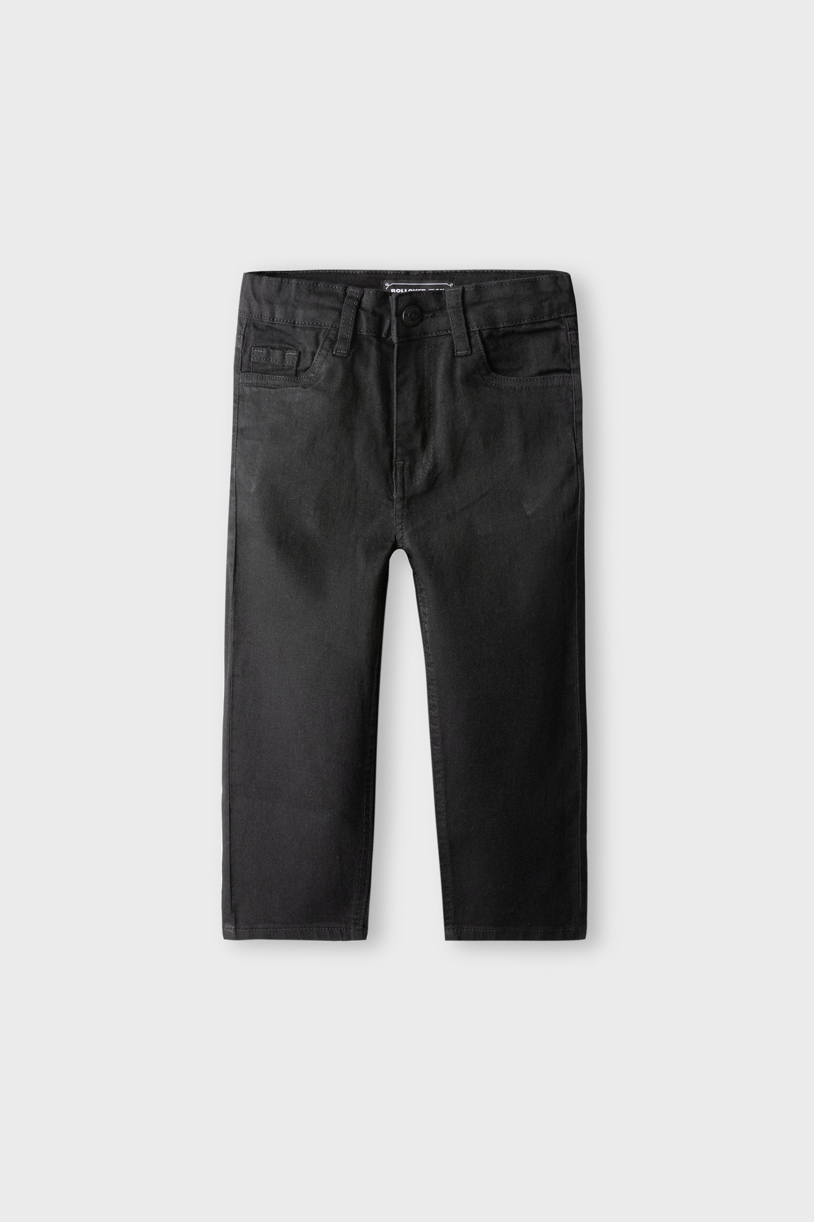 Boys Solid Black Denim Jeans
