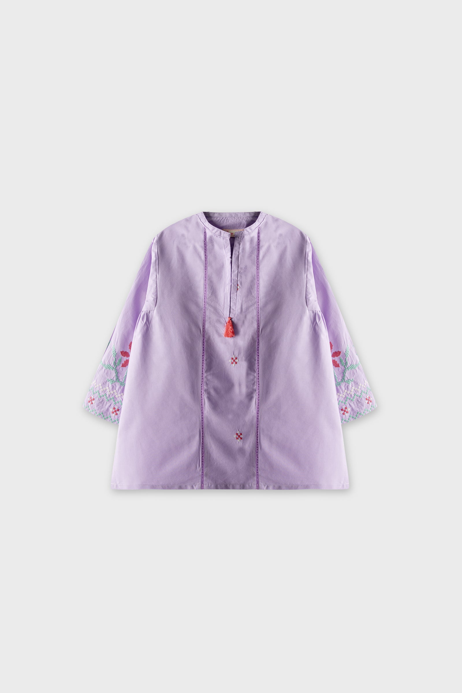 Light Purple Grace Embroidered Top