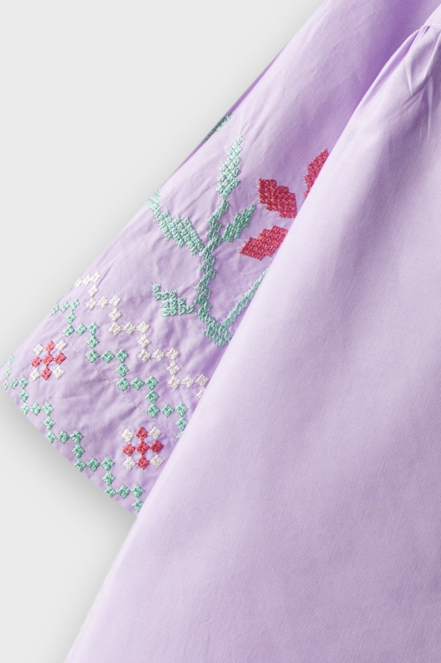 Light Purple Grace Embroidered Top