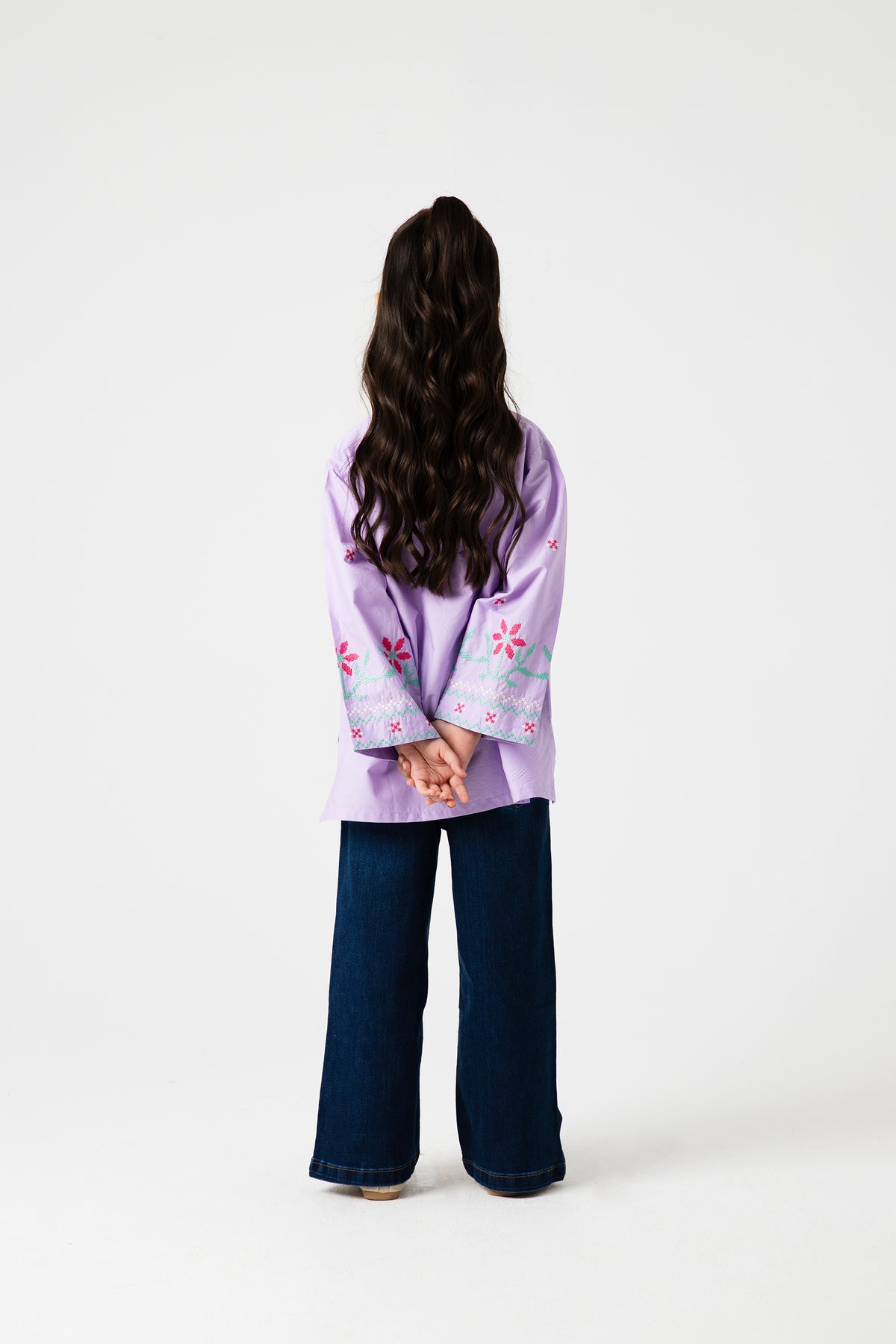 Light Purple Grace Embroidered Top