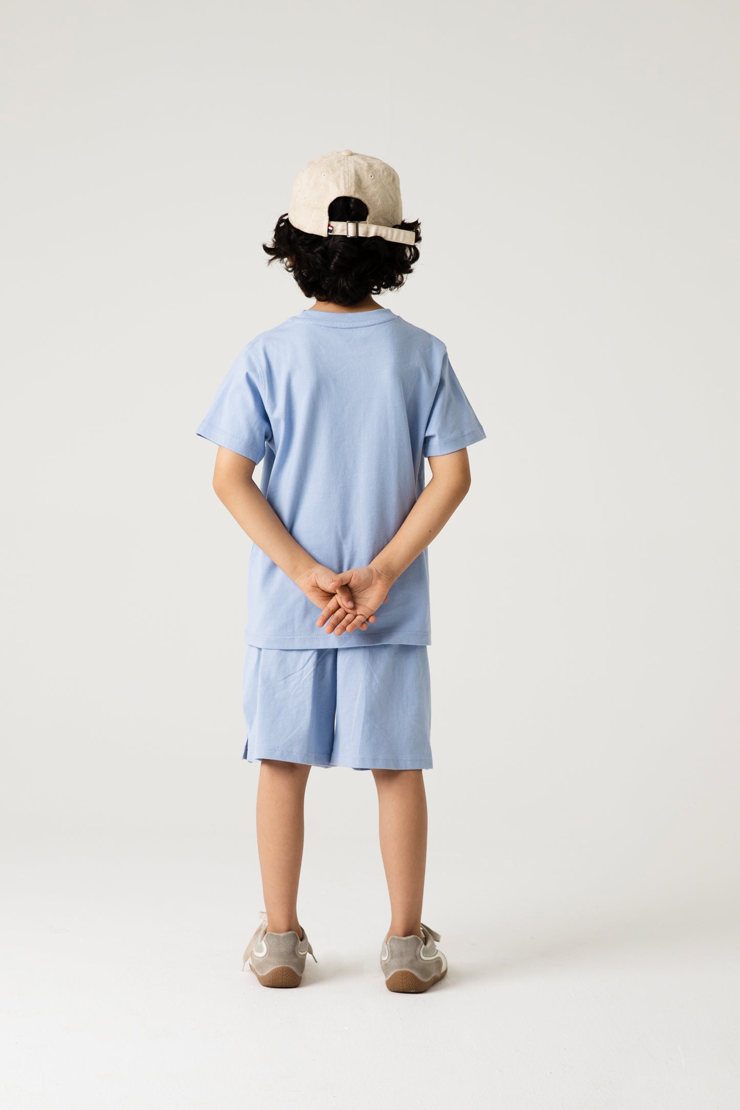 Boys Indigo Badge Solid Co-ord Set