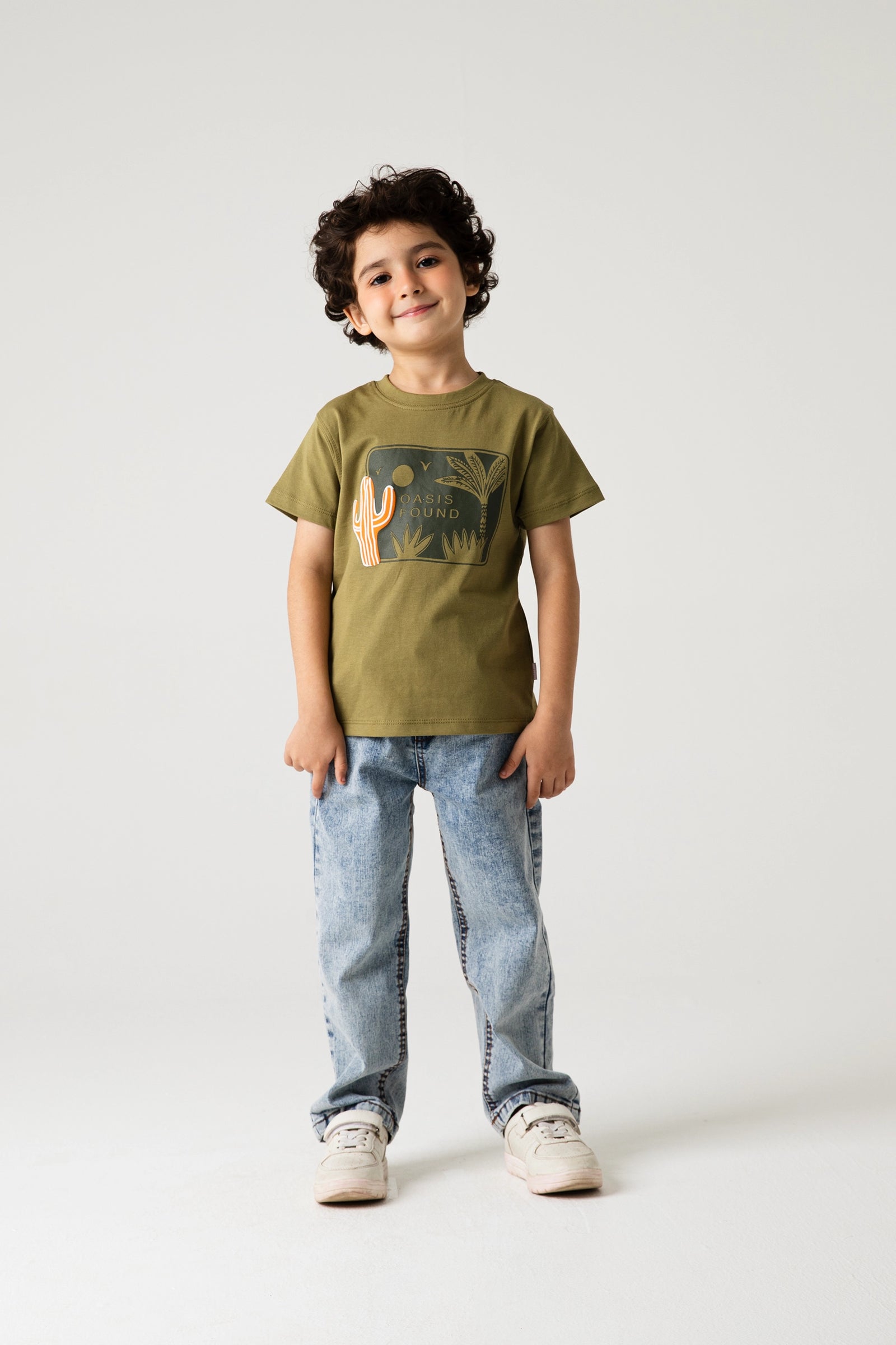 Boys Olive Desert T-Shirt
