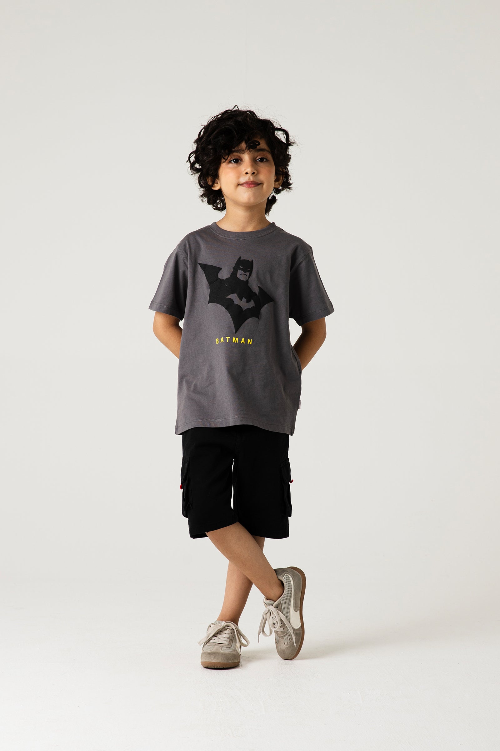 Boys Bat Emblem Graphic T-Shirt