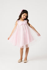 Blush Sparkle Net Dress