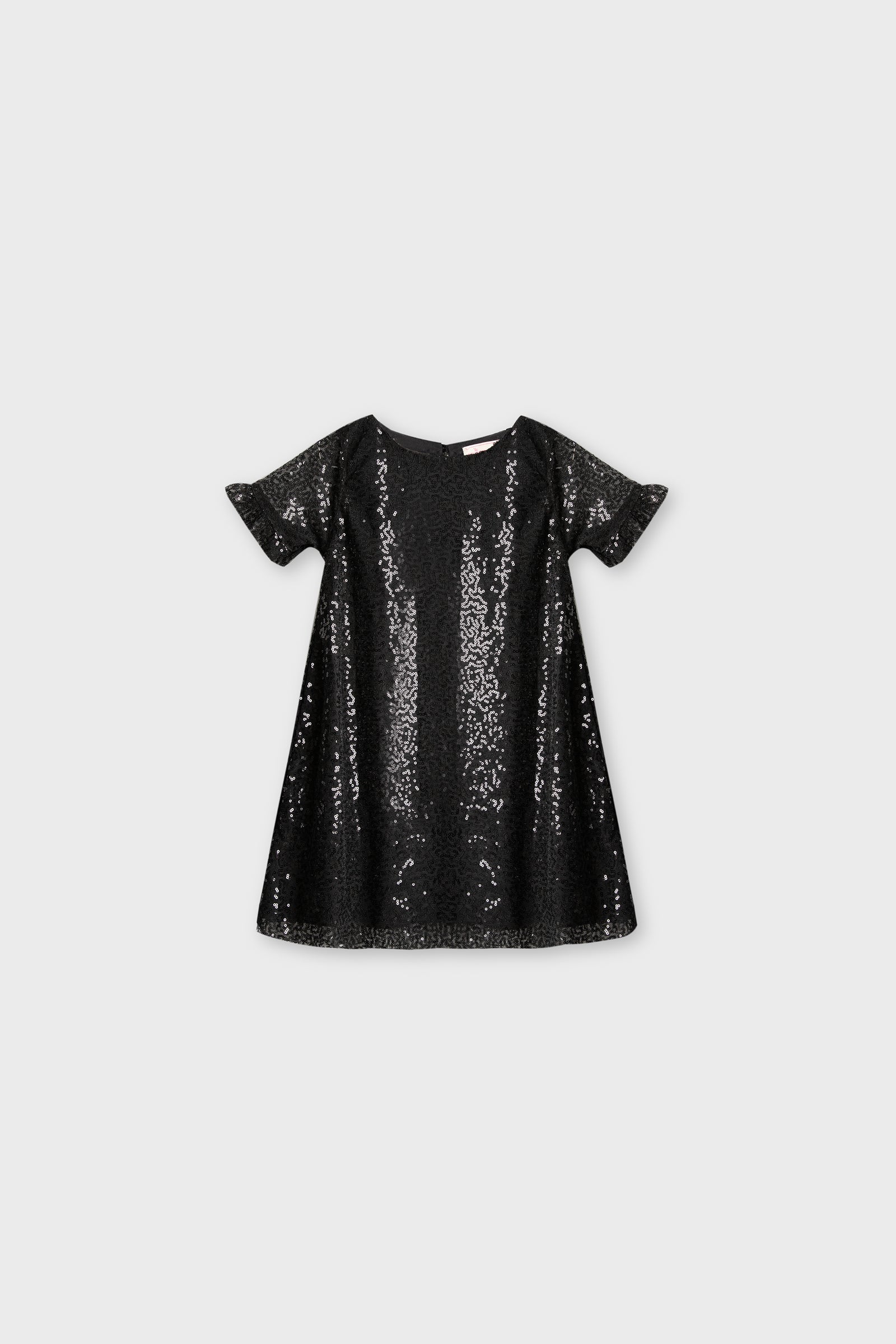 Black Sequin A-Line Dress