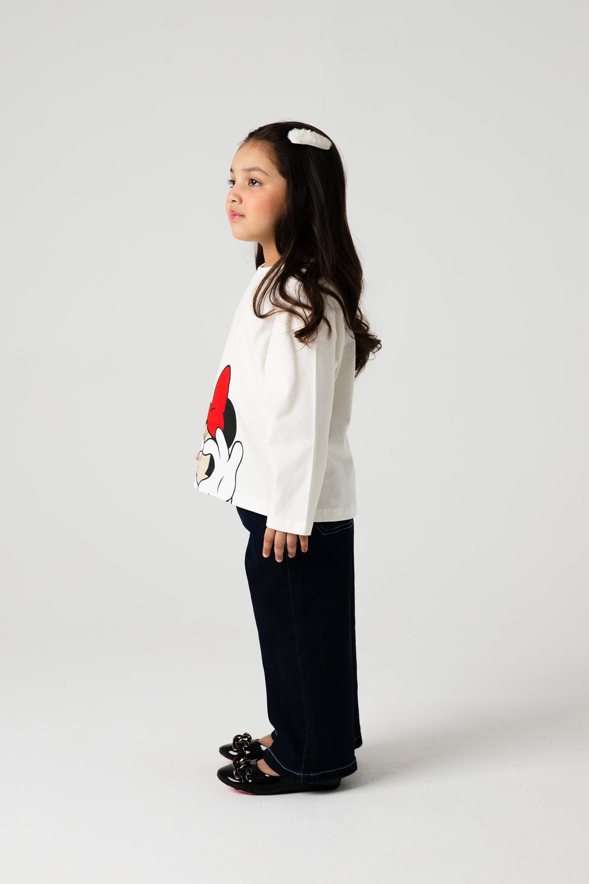 Girls Minnie Bow Graphic Tee