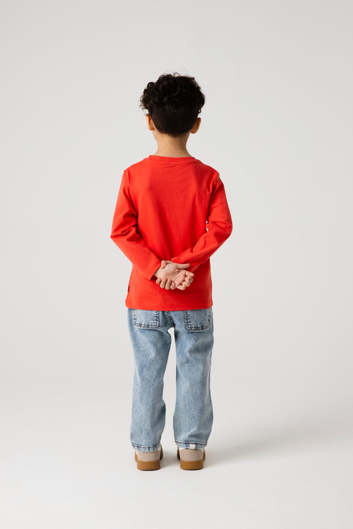 Boys Red Coral Racing Jersey Tee