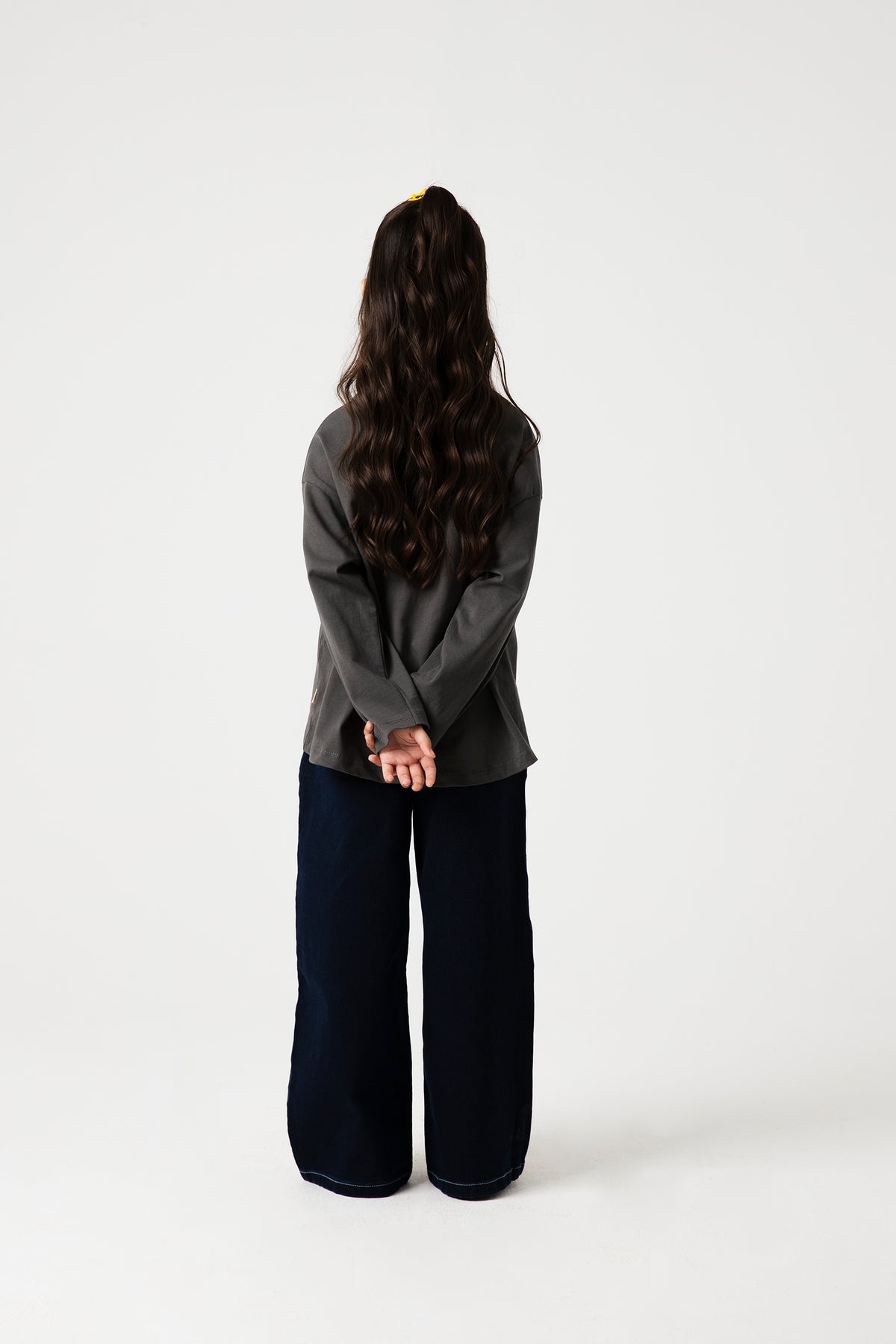 Girls Charcoal Muse Drop Tee