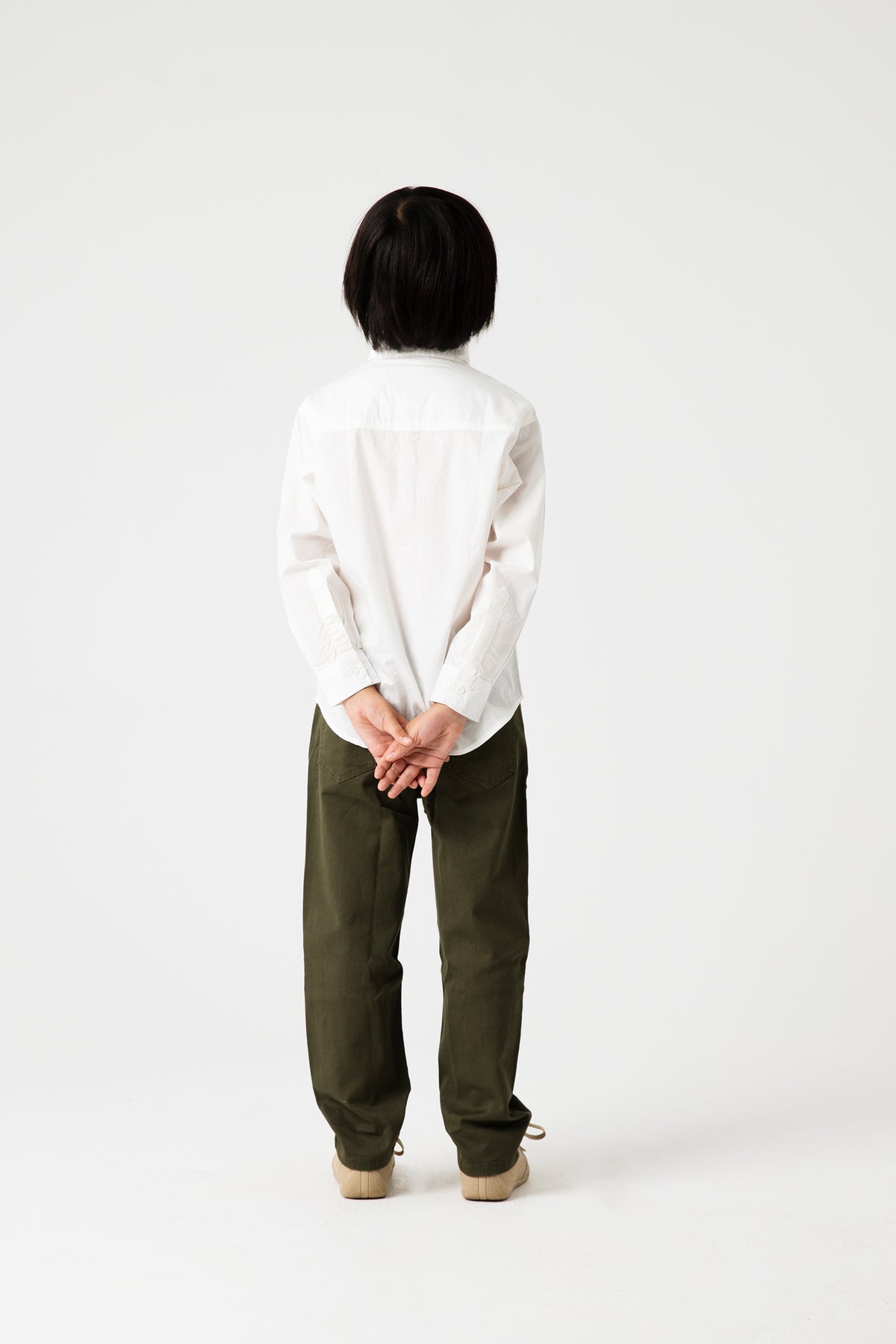 Boys Solid White Cotton Shirt