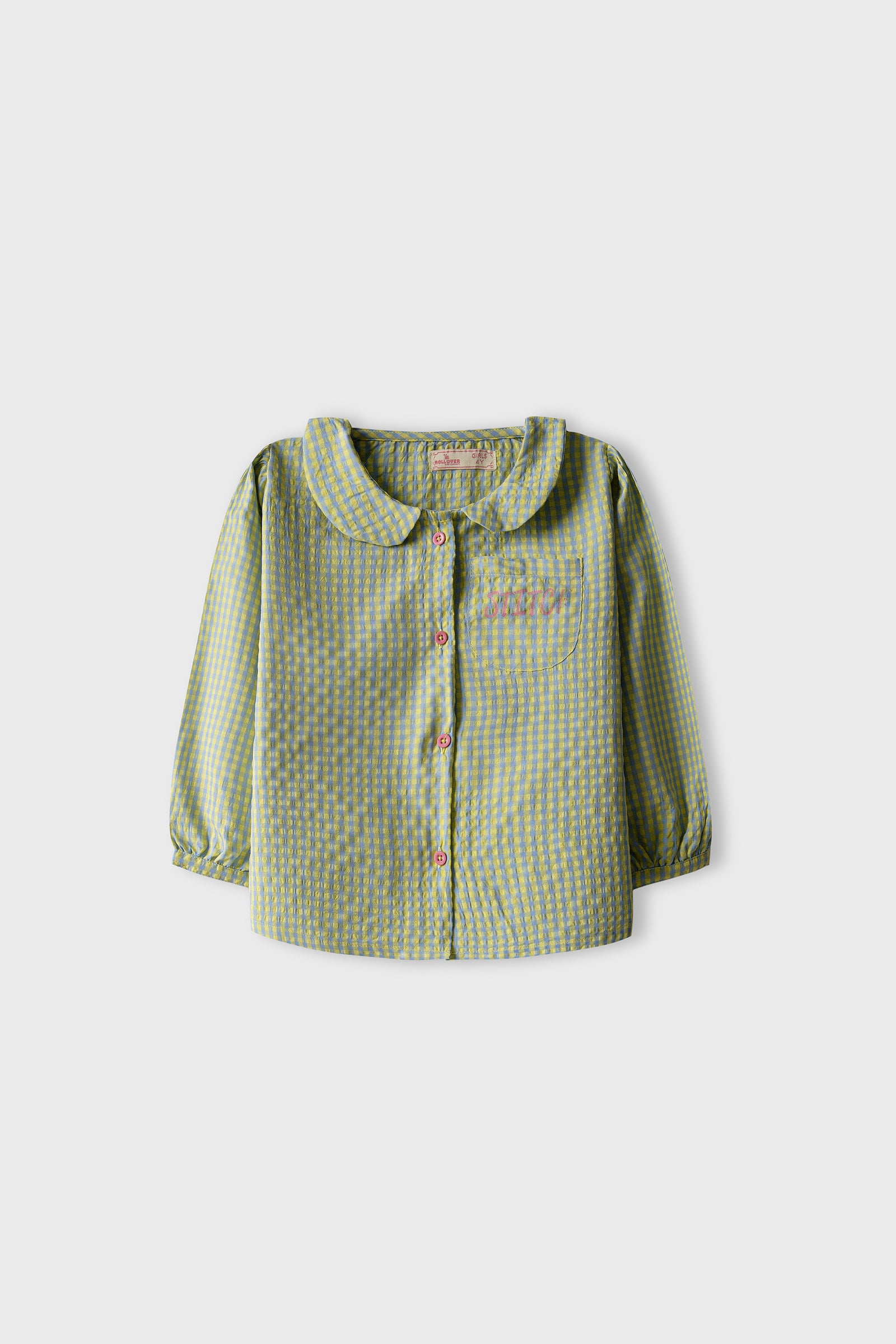 Yellow Sky Gingham Cotton Top