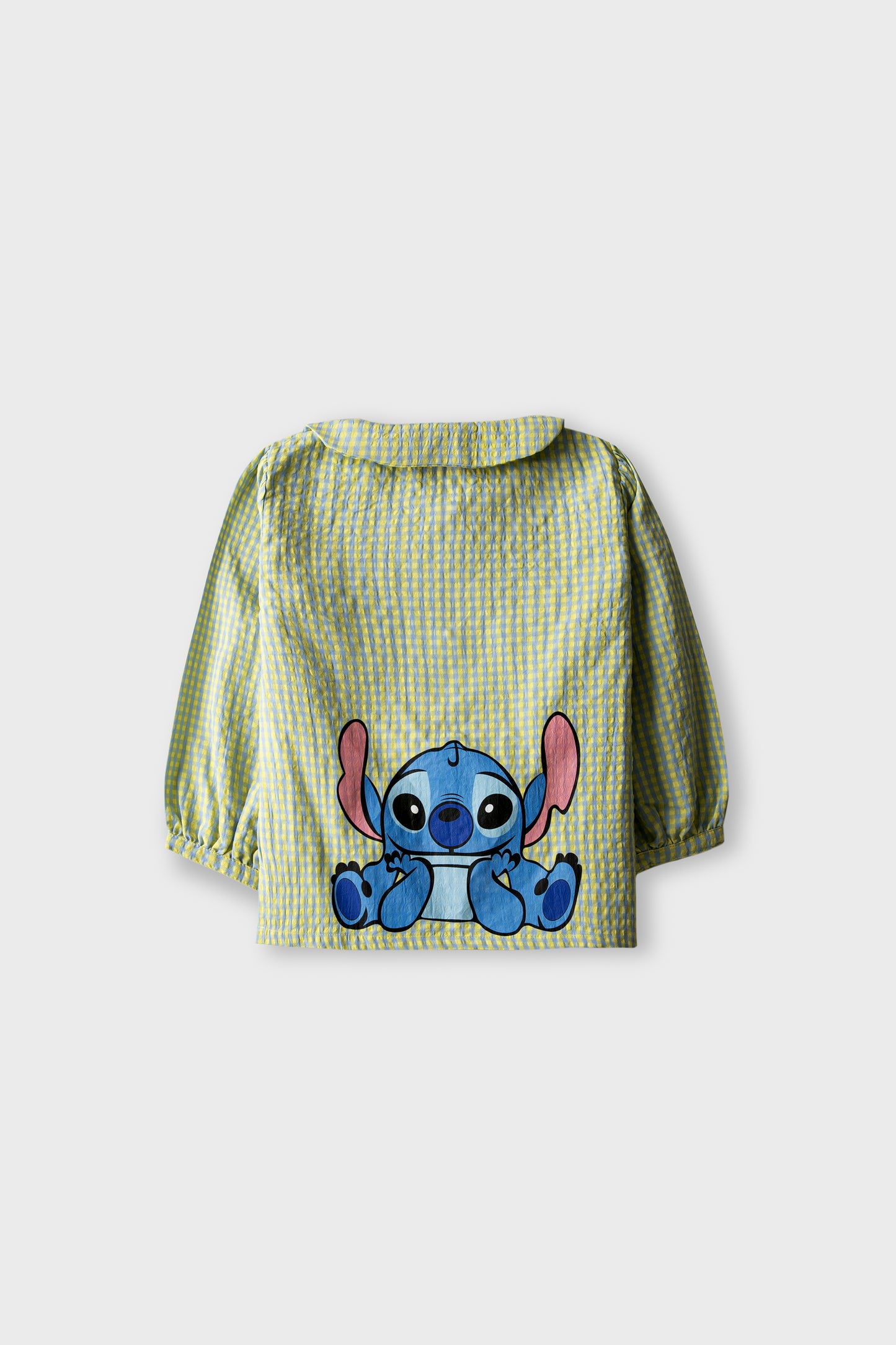 Yellow Sky Gingham Cotton Top