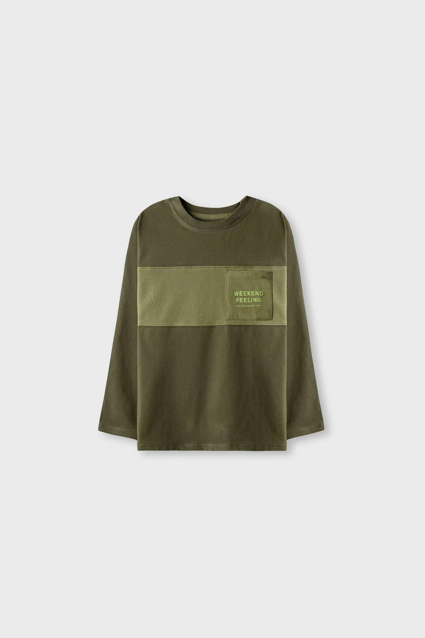 Boys Dark Olive Weekend Tee